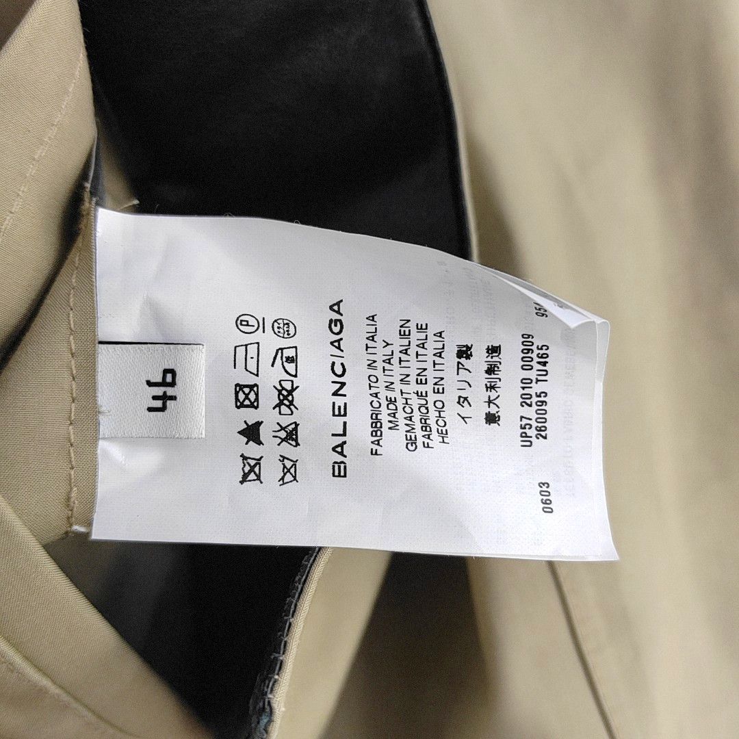 Balenciaga Balenciaga Khaki Trench Coat Size 46 Size US S / EU 44-46 / 1 - 5 Thumbnail