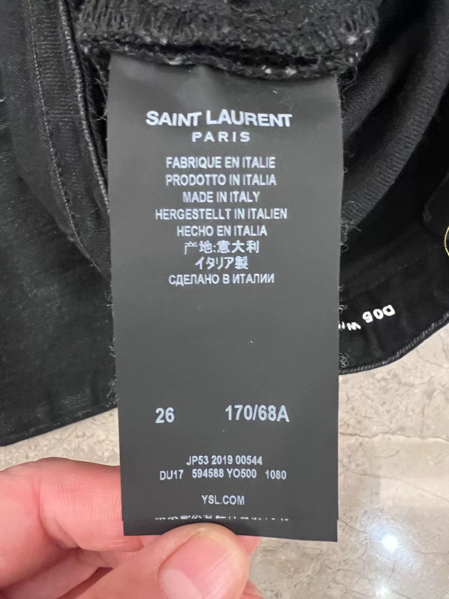 Saint Laurent Paris Saint Laurent D05 Black Jeans Size 26 Size US 26 / EU 42 - 4 Thumbnail