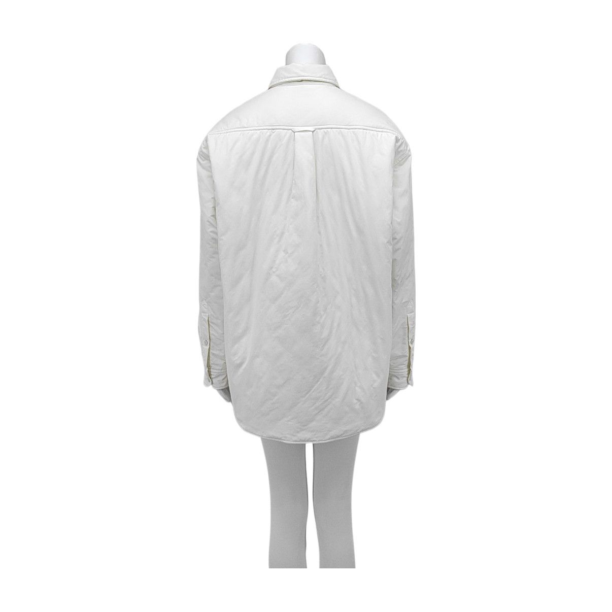 Balenciaga Balenciaga White Padded Shirt Jacket Size 34 Size XS / US 0-2 / IT 36-38 - 2 Thumbnail