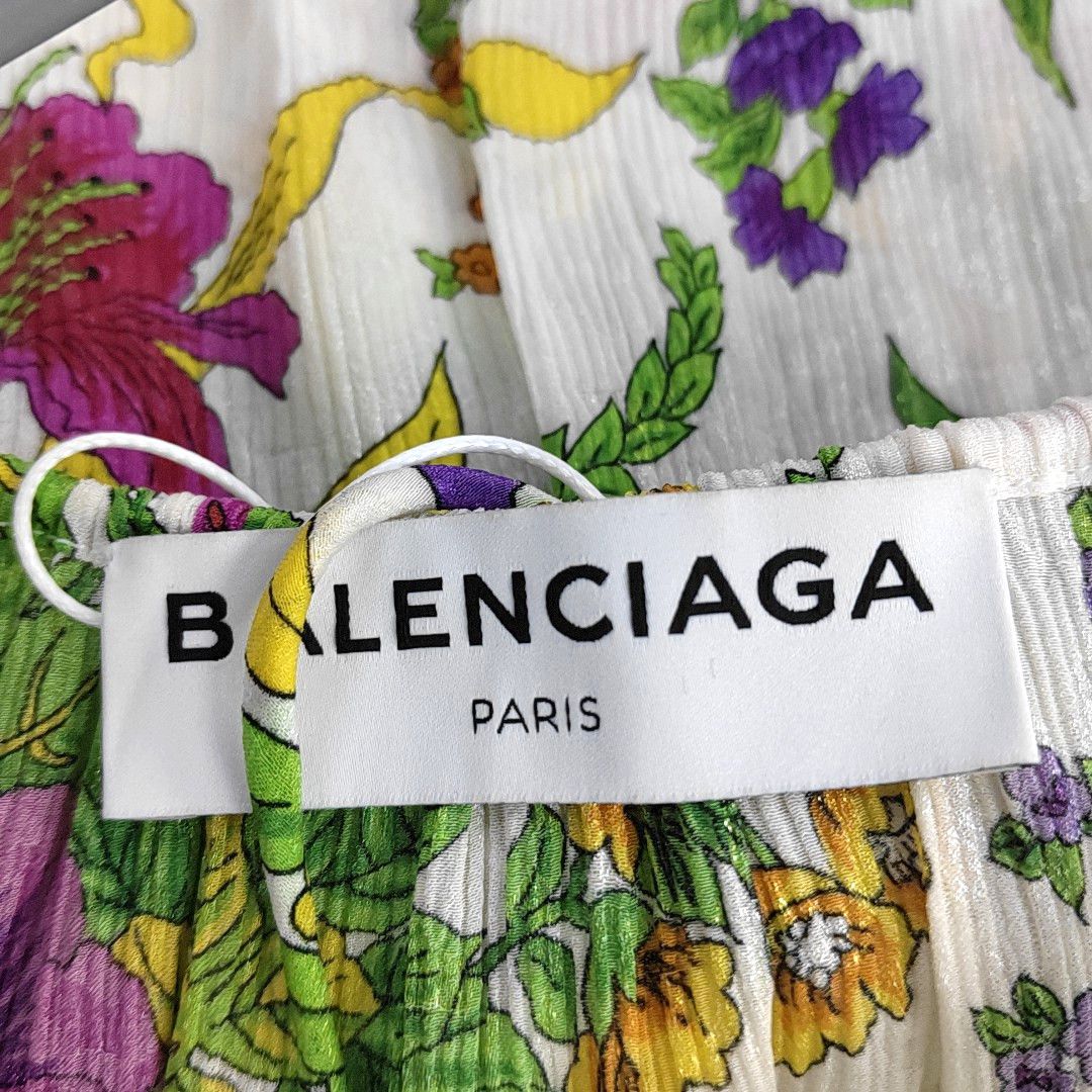 Balenciaga Balenciaga Floral Silk Blend Long Sleeve Blouse Size 38 Size S / US 4 / IT 40 - 5 Thumbnail