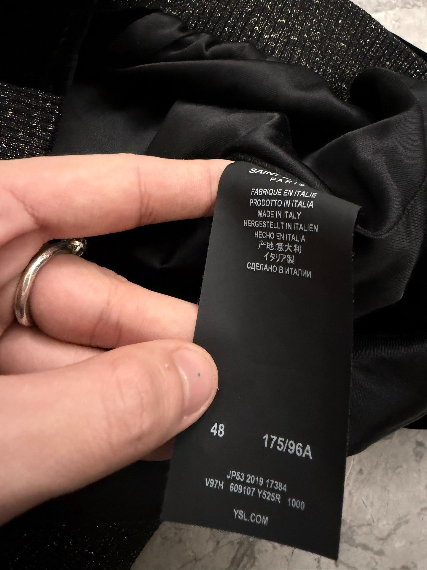 Saint Laurent Paris Saint Laurent Velvet Tassel Zip Jacket Size 48 Size US M / EU 48-50 / 2 - 9 Thumbnail