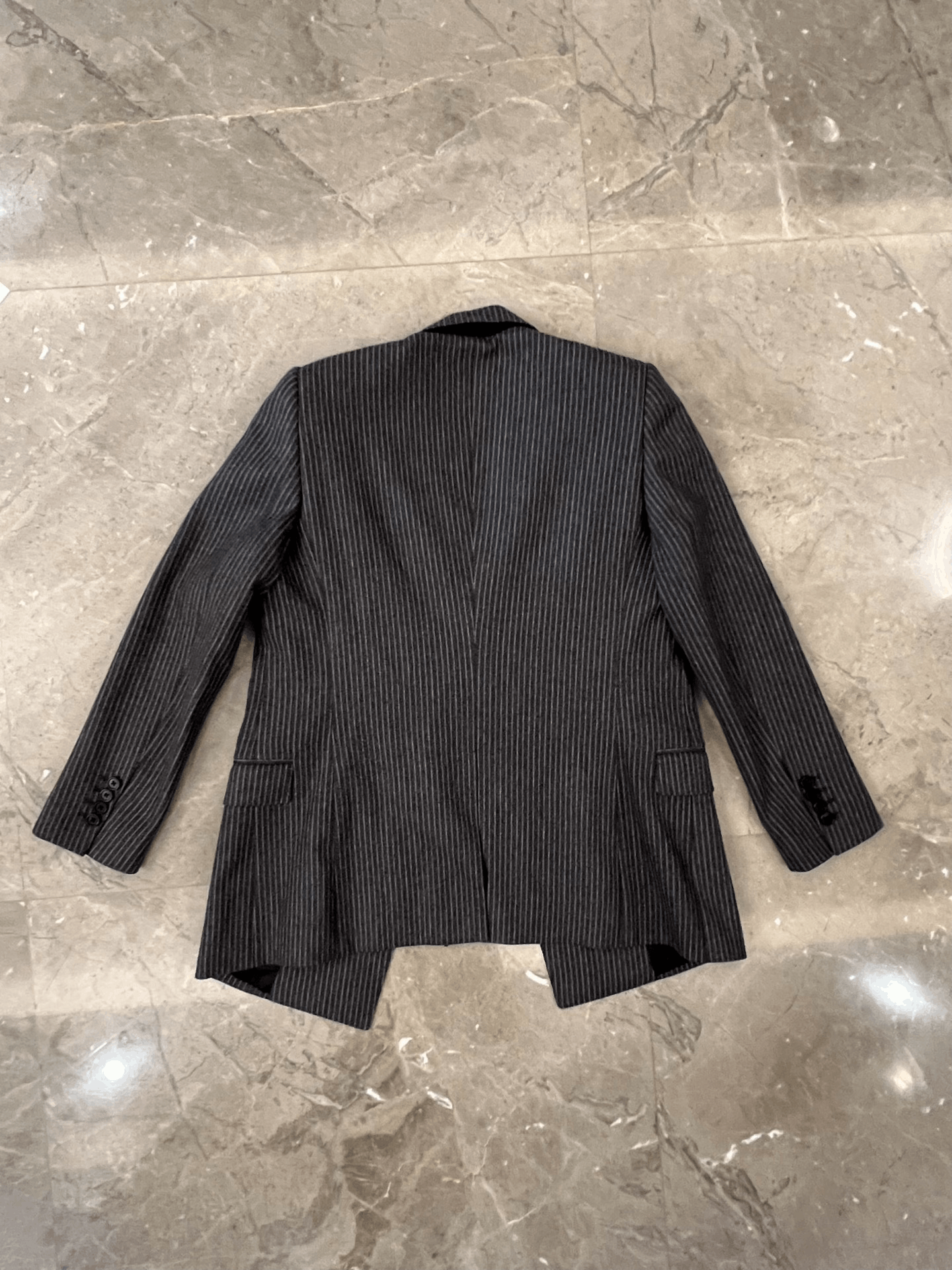 Celine Celine Pinstripe Wool Double Breasted Blazer Size 36 Size XS / US 0-2 / IT 36-38 - 4 Thumbnail