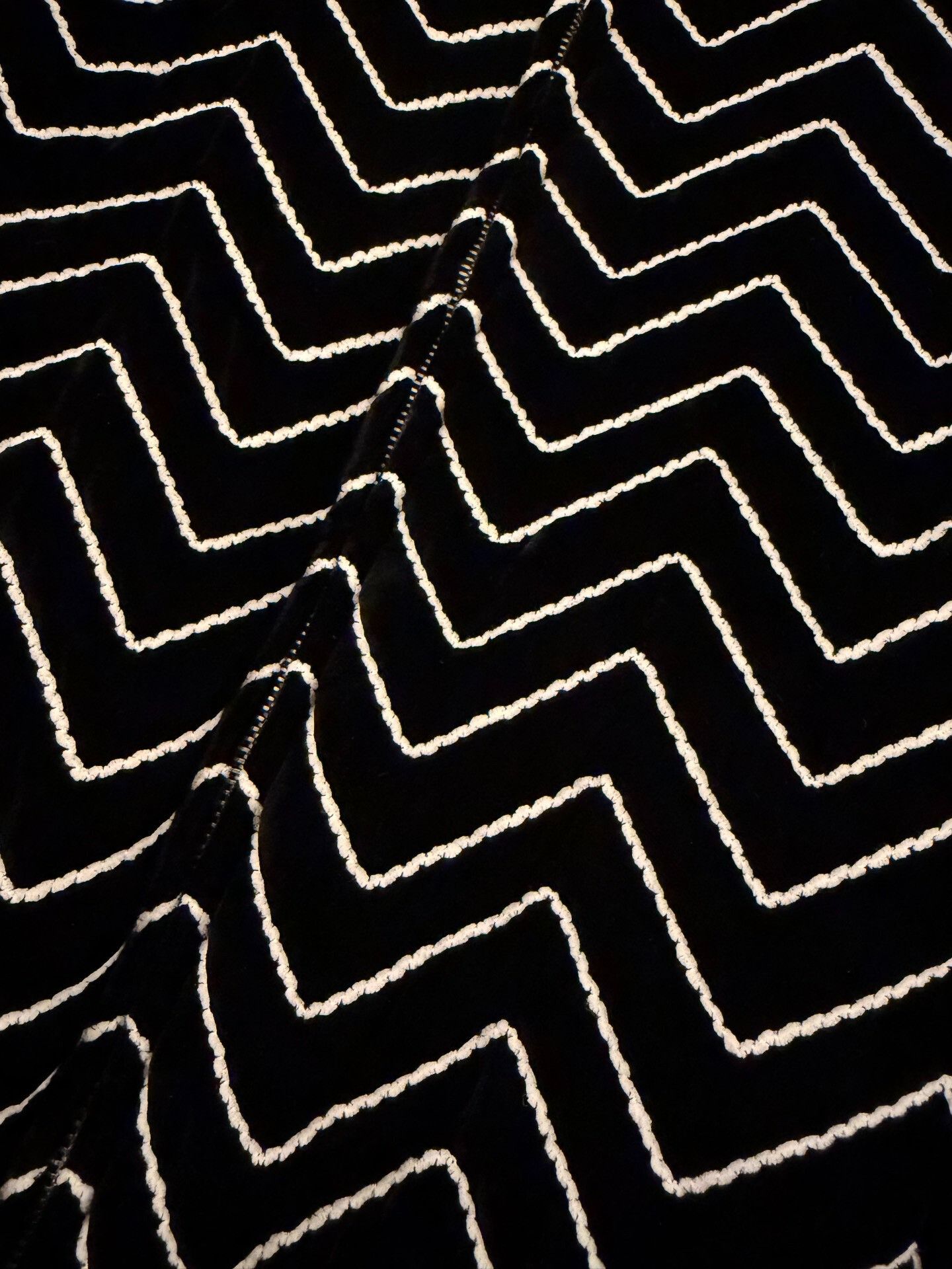 Saint Laurent Paris Saint Laurent Velvet Chevron Bomber Jacket Size 44 Size US S / EU 44-46 / 1 - 4 Thumbnail