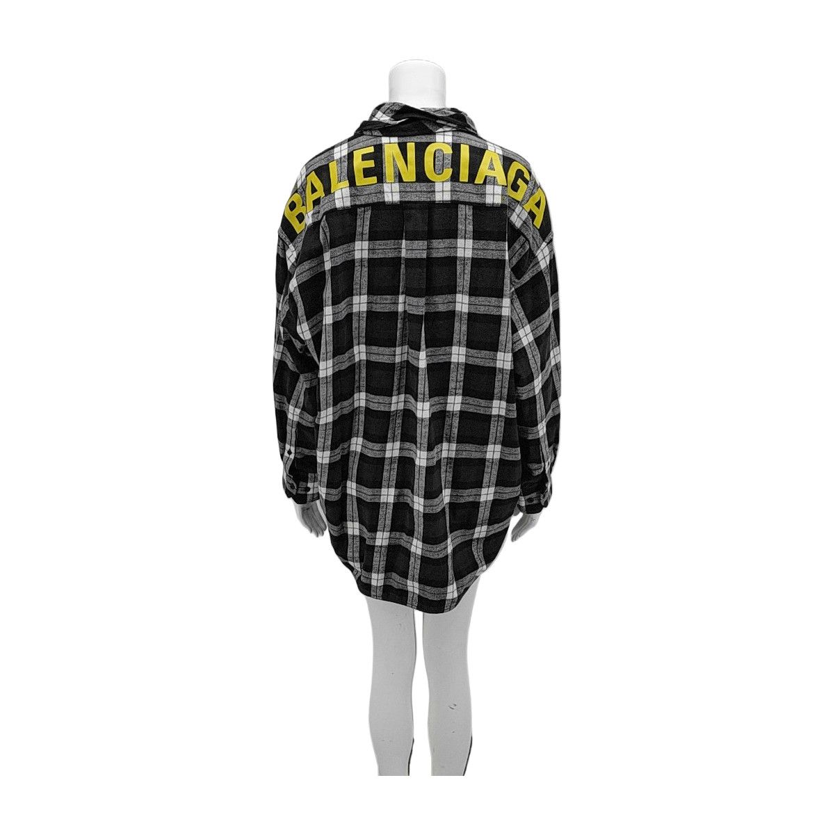 Balenciaga Balenciaga Plaid Logo Button Up Shirt Size 36 Size XS / US 0-2 / IT 36-38 - 2 Thumbnail