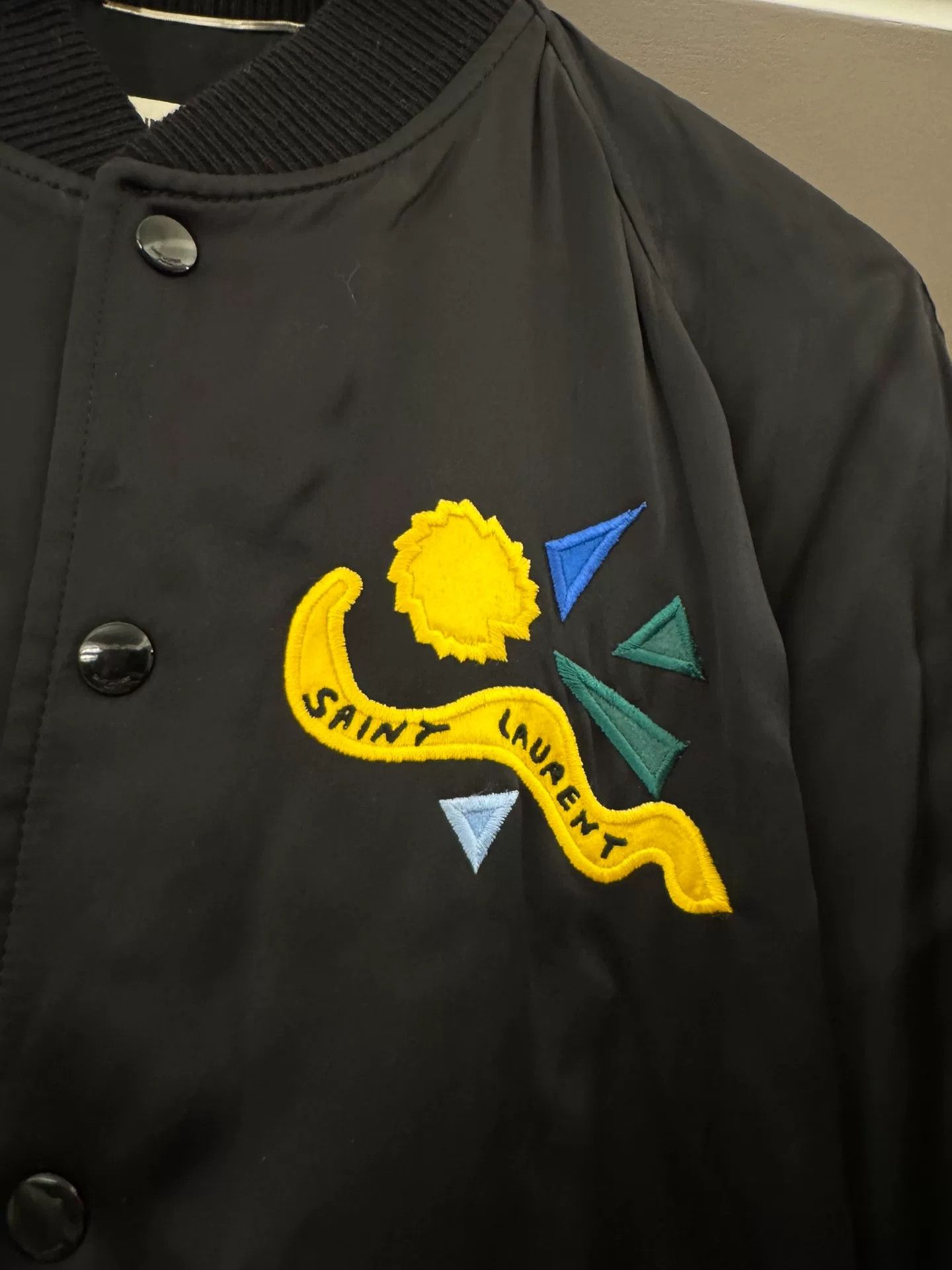 Saint Laurent Paris Saint Laurent 1983 Embroidered Bomber Jacket Size S Size US S / EU 44-46 / 1 - 4 Thumbnail