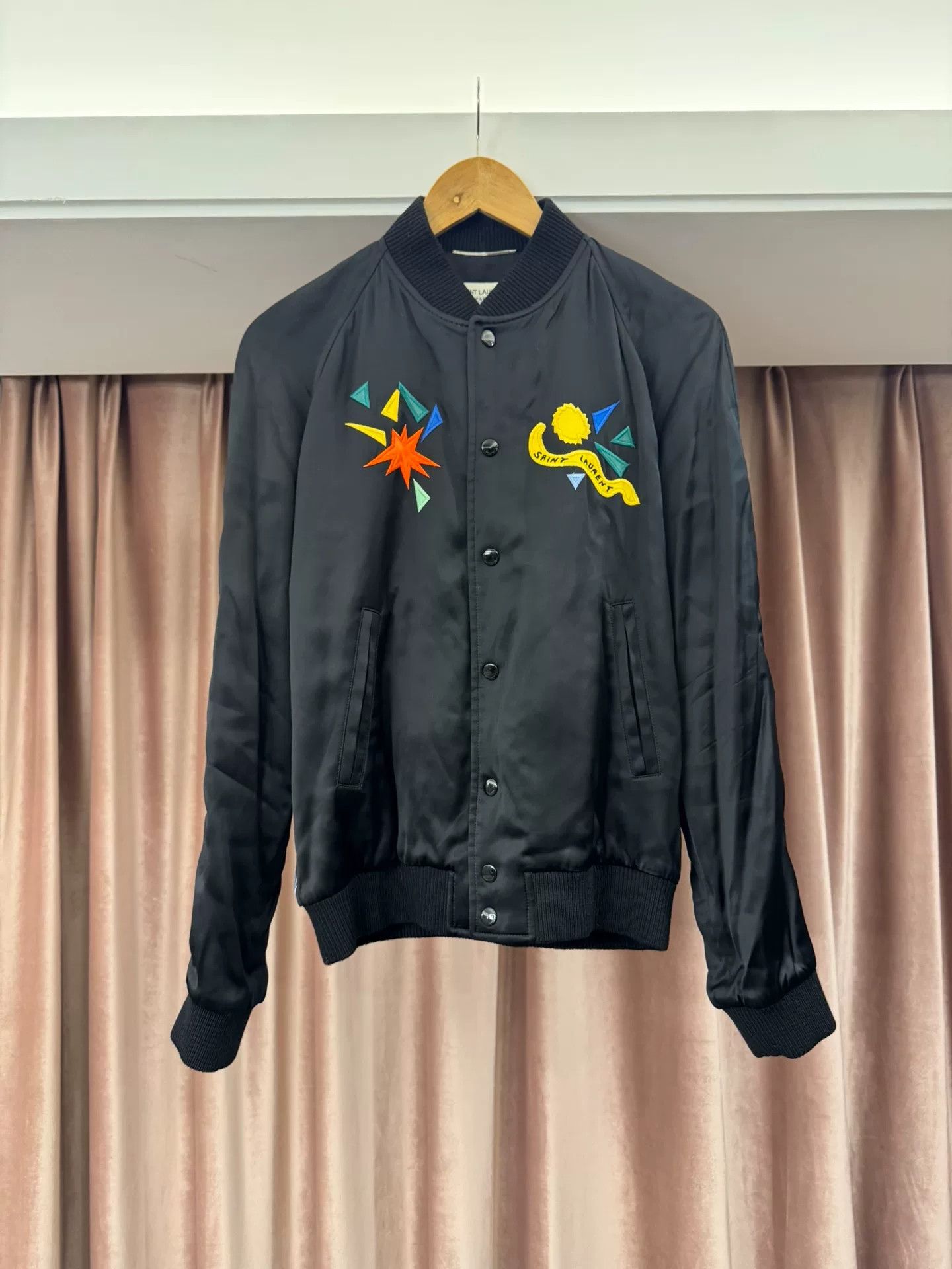 Saint Laurent Paris Saint Laurent 1983 Embroidered Bomber Jacket Size S Size US S / EU 44-46 / 1 - 2 Thumbnail