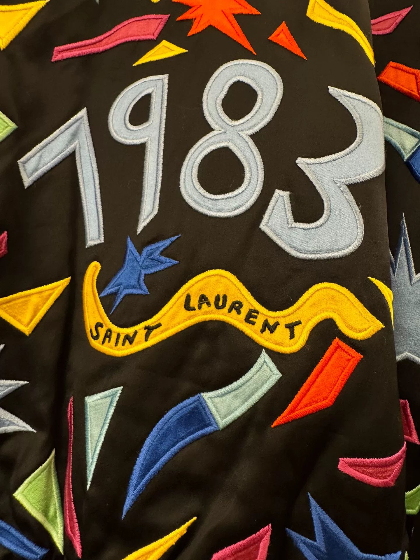 Saint Laurent Paris Saint Laurent 1983 Embroidered Bomber Jacket Size S Size US S / EU 44-46 / 1 - 8 Thumbnail