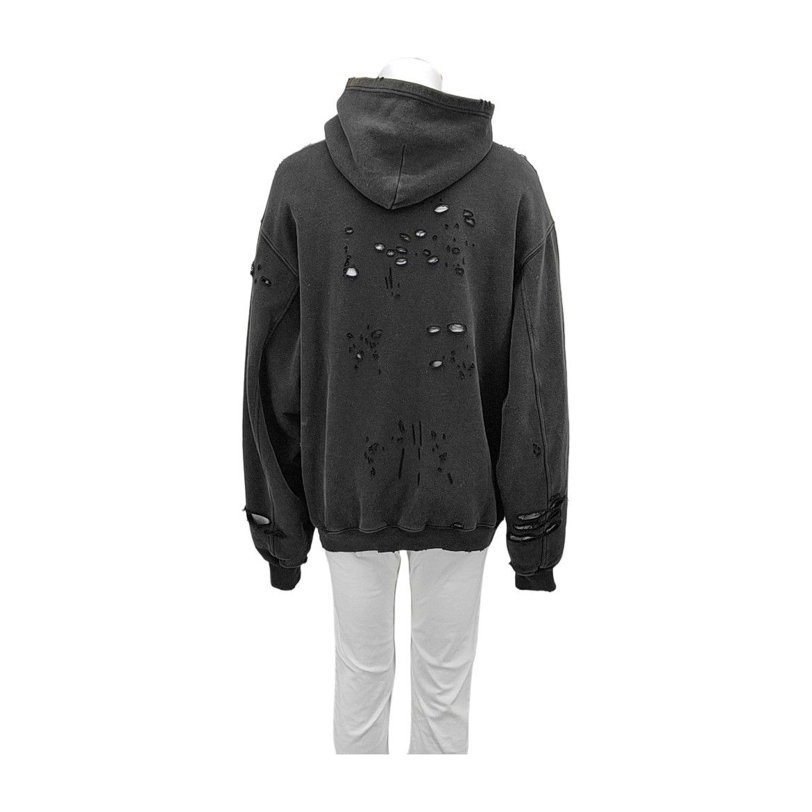 Balenciaga BALENCIAGA Destroyed Hoodie Size S Size US S / EU 44-46 / 1 - 2 Thumbnail