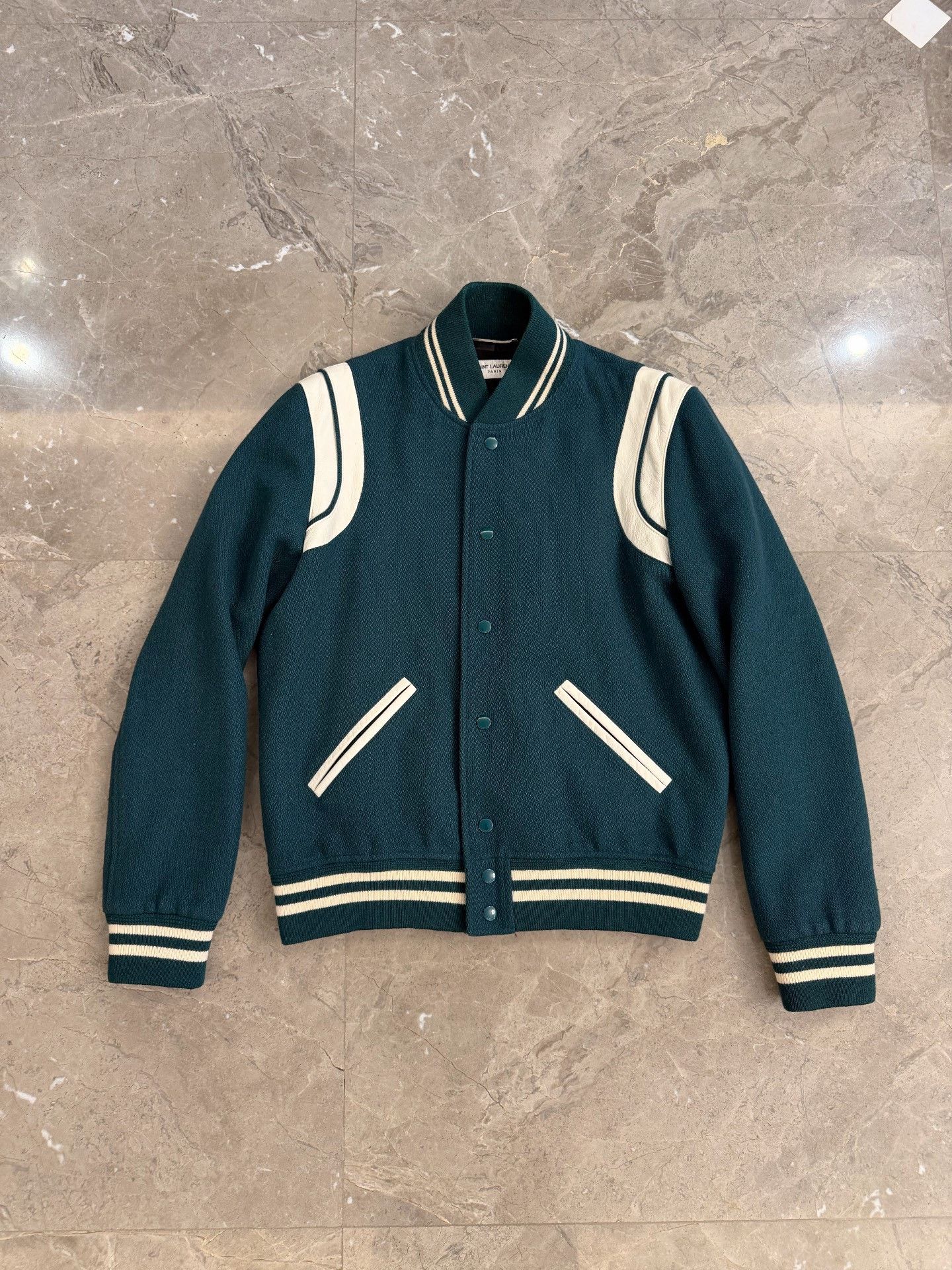 Saint Laurent Paris Saint Laurent Wool Varsity Jacket Size S Size US S / EU 44-46 / 1 - 2 Thumbnail