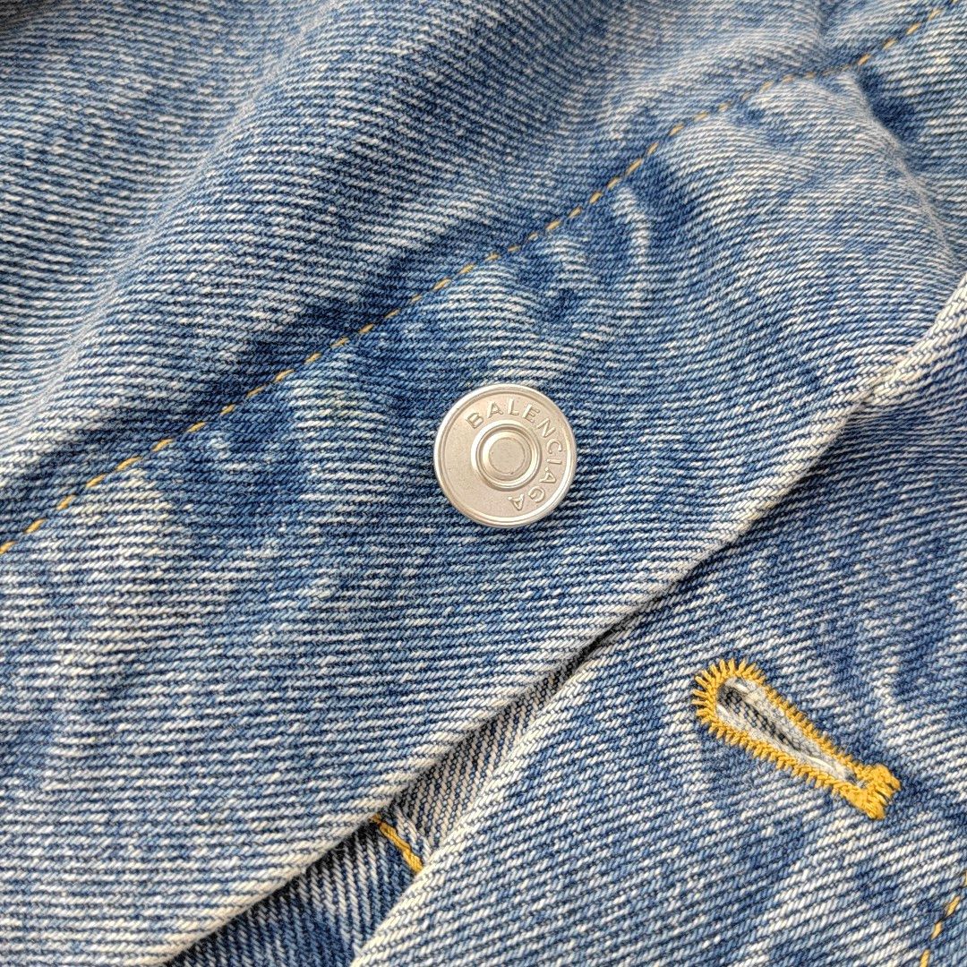 Balenciaga Balenciaga Blue Denim Jacket Size 36 Size XS / US 0-2 / IT 36-38 - 6 Thumbnail