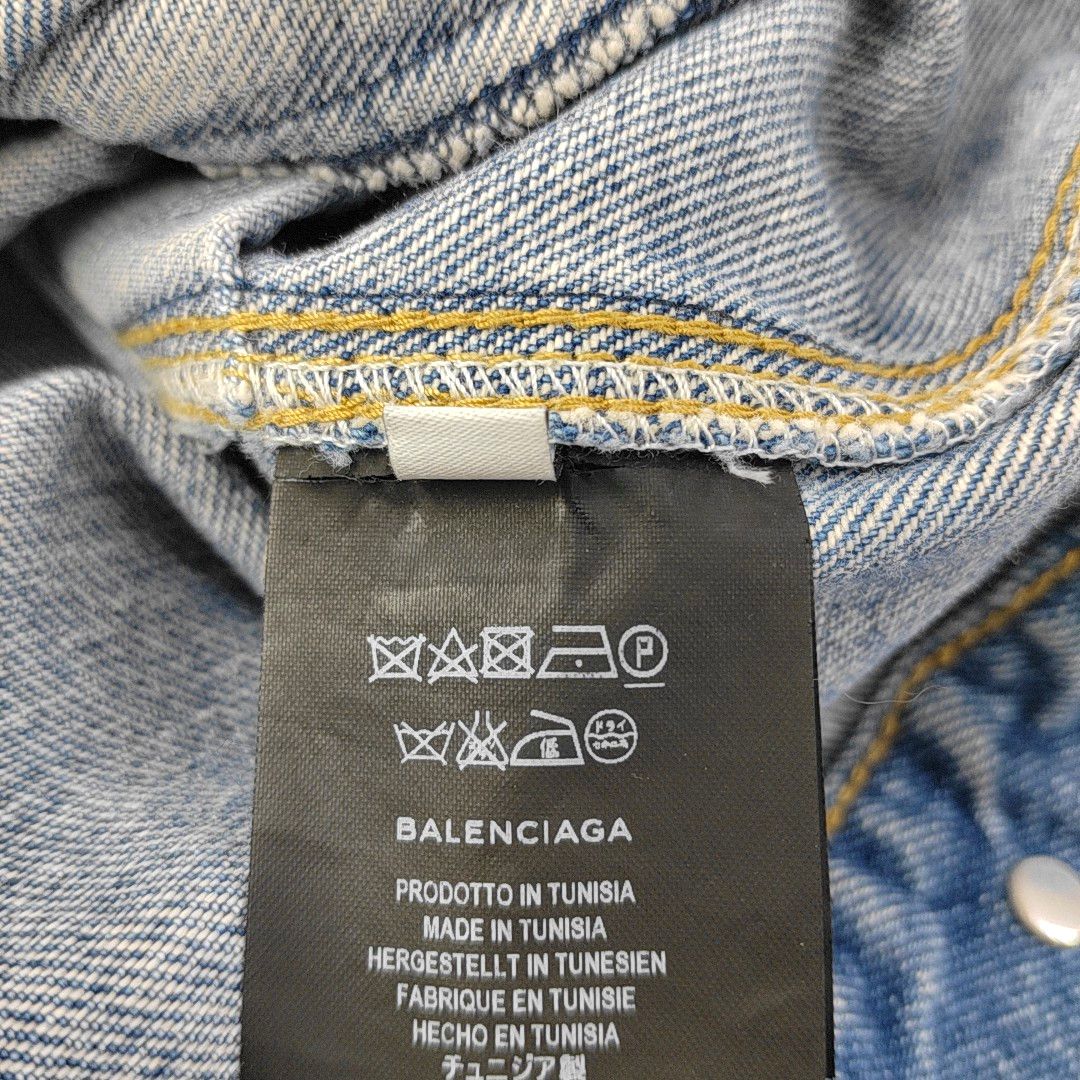 Balenciaga Balenciaga Blue Denim Jacket Size 36 Size XS / US 0-2 / IT 36-38 - 4 Thumbnail