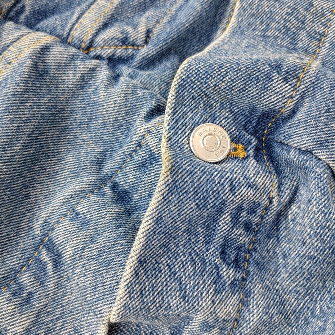 Balenciaga Balenciaga Blue Denim Jacket Size 36 Size XS / US 0-2 / IT 36-38 - 5 Thumbnail