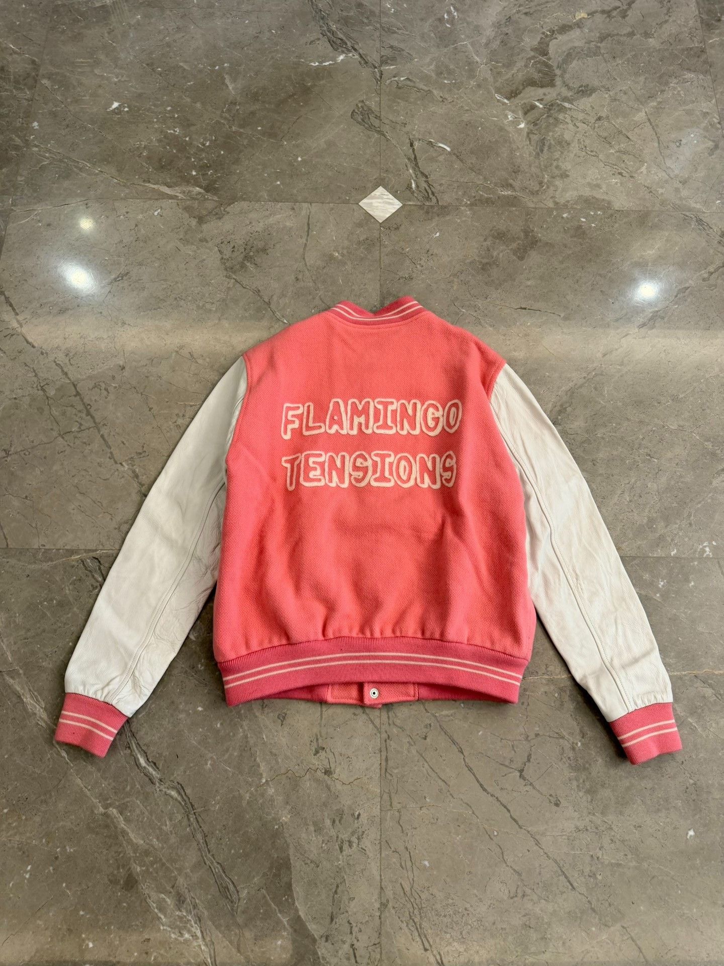 Celine Celine Flamingo Tensions Varsity Bomber Jacket Size S Size US S / EU 44-46 / 1 - 2 Thumbnail