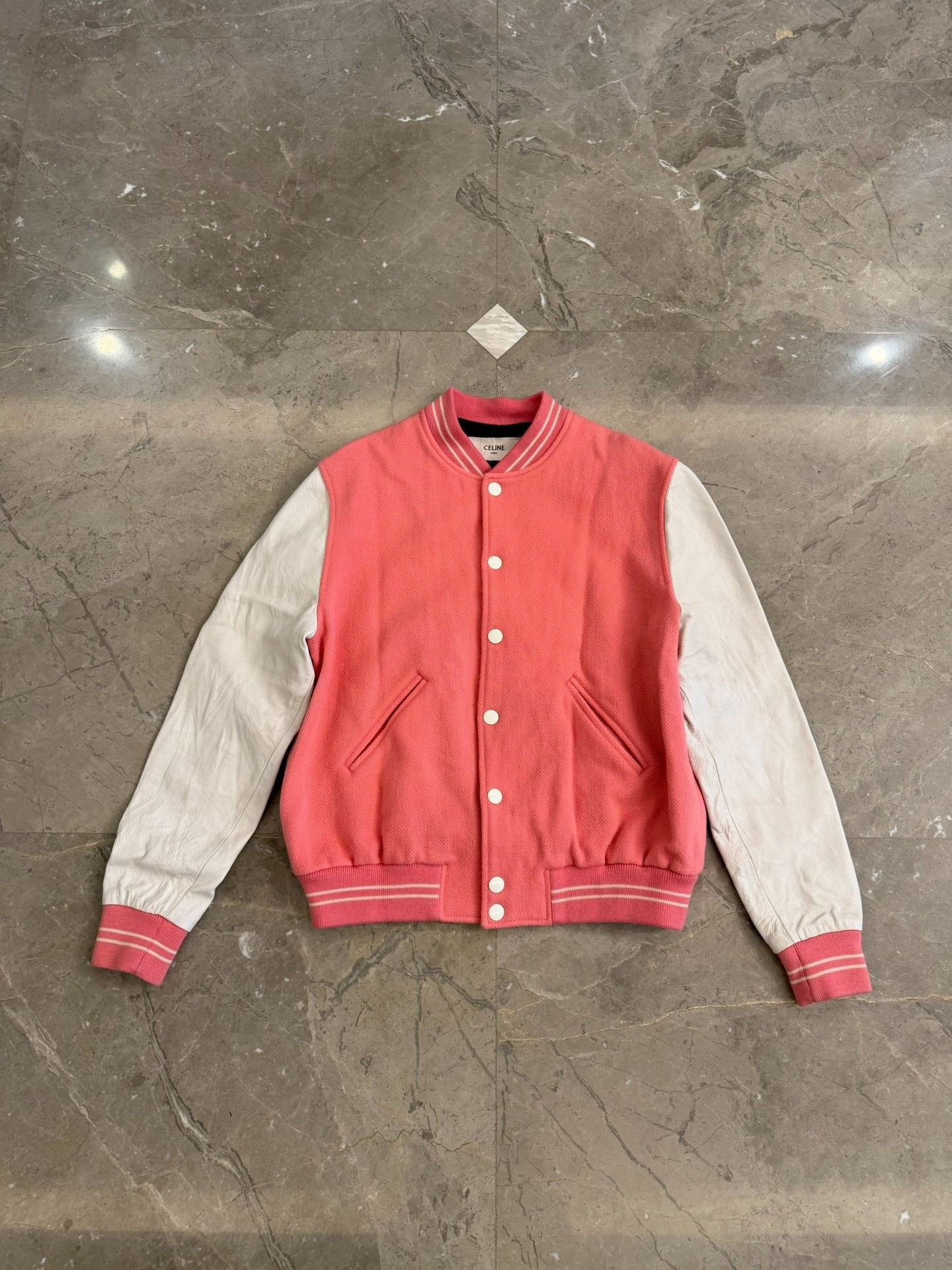 Celine Celine Flamingo Tensions Varsity Bomber Jacket Size S Size US S / EU 44-46 / 1 - 3 Thumbnail