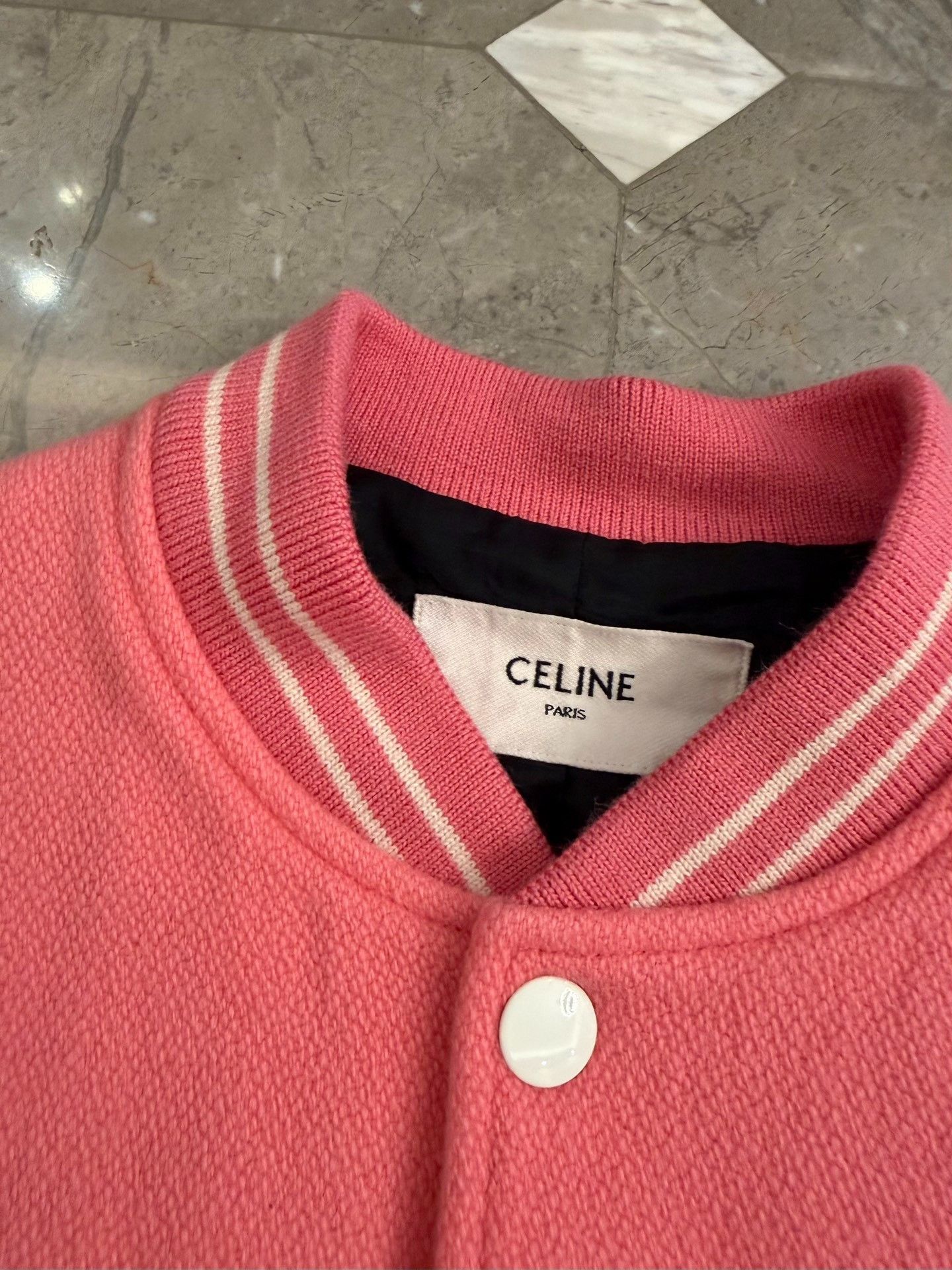 Celine Celine Flamingo Tensions Varsity Bomber Jacket Size S Size US S / EU 44-46 / 1 - 6 Thumbnail