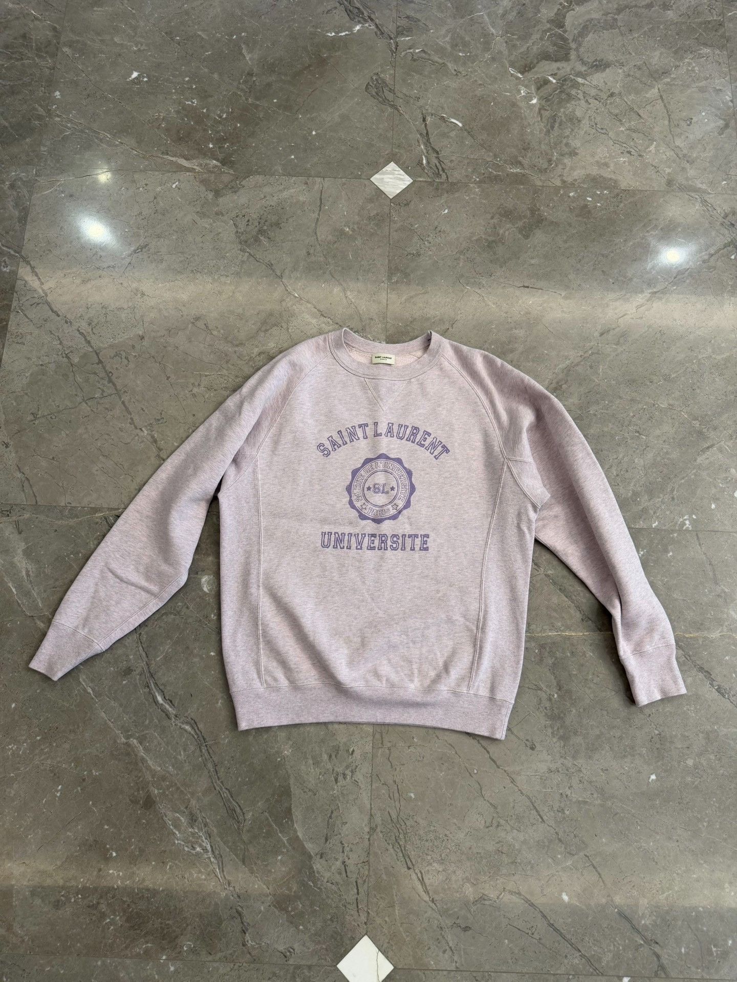 Saint Laurent Paris Saint Laurent Universite Logo Sweatshirt Size M Size US M / EU 48-50 / 2 - 2 Thumbnail