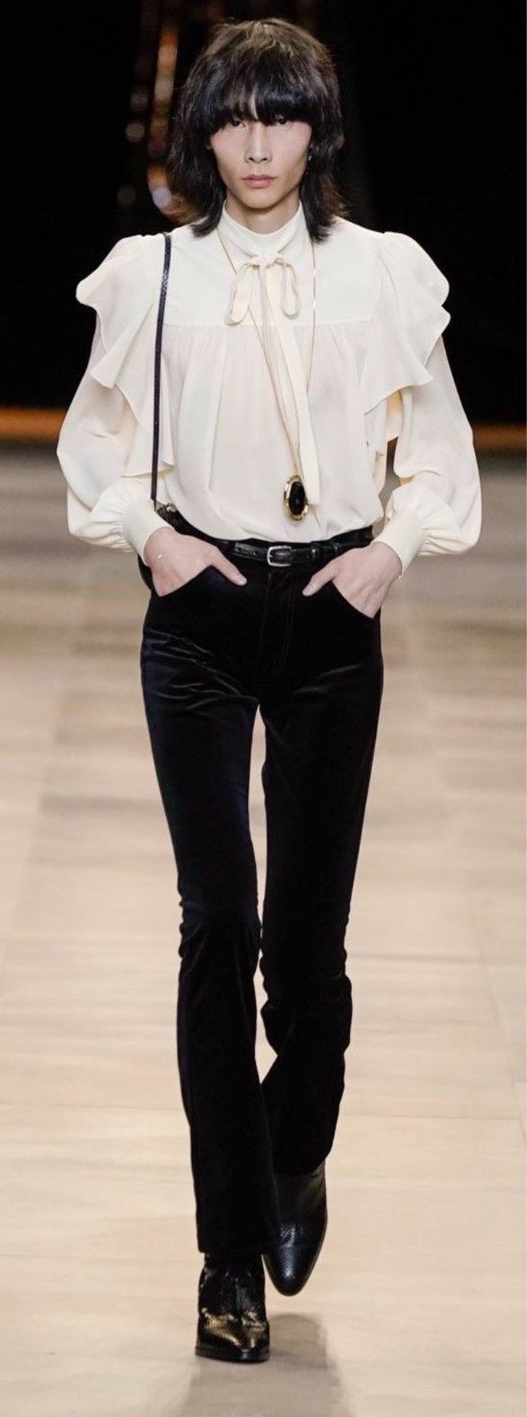 Celine Celine Velvet Dylan Bootcut Pants Size 26 Size US 26 / EU 42 - 9 Thumbnail