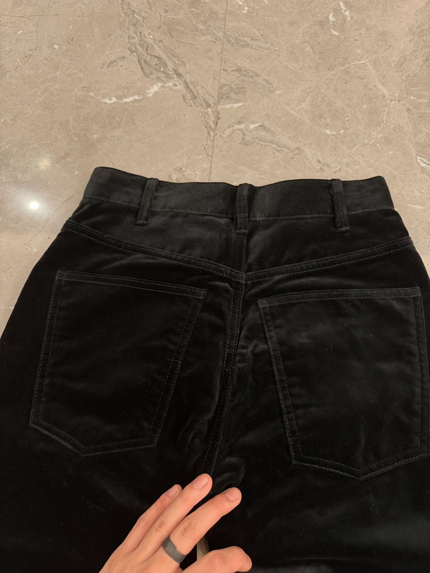 Celine Celine Velvet Dylan Bootcut Pants Size 26 Size US 26 / EU 42 - 8 Thumbnail