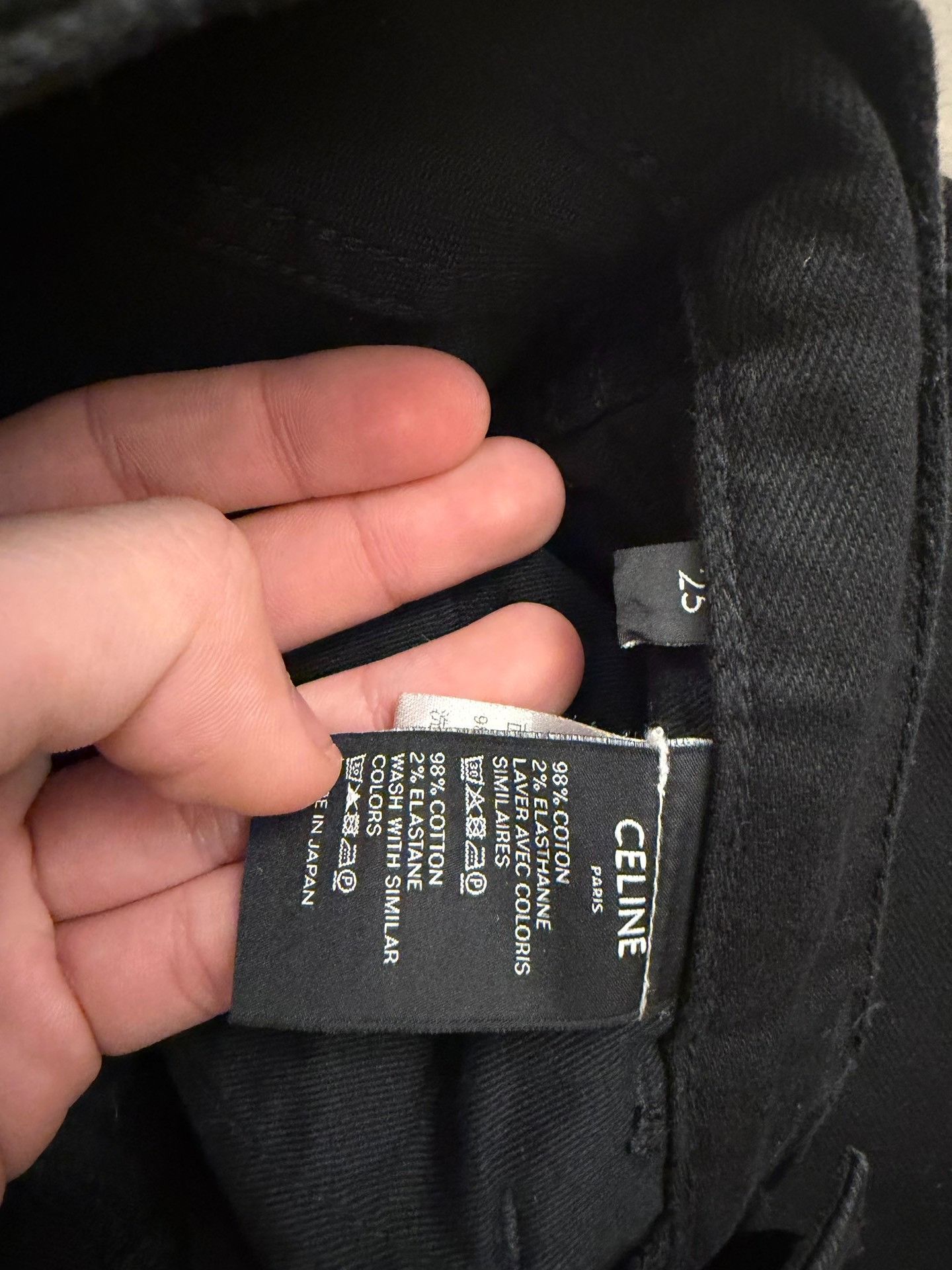 Celine Celine W_SK_001 Black Denim Jeans Size 25 Size 25" / US 0 / IT 36 - 7 Thumbnail