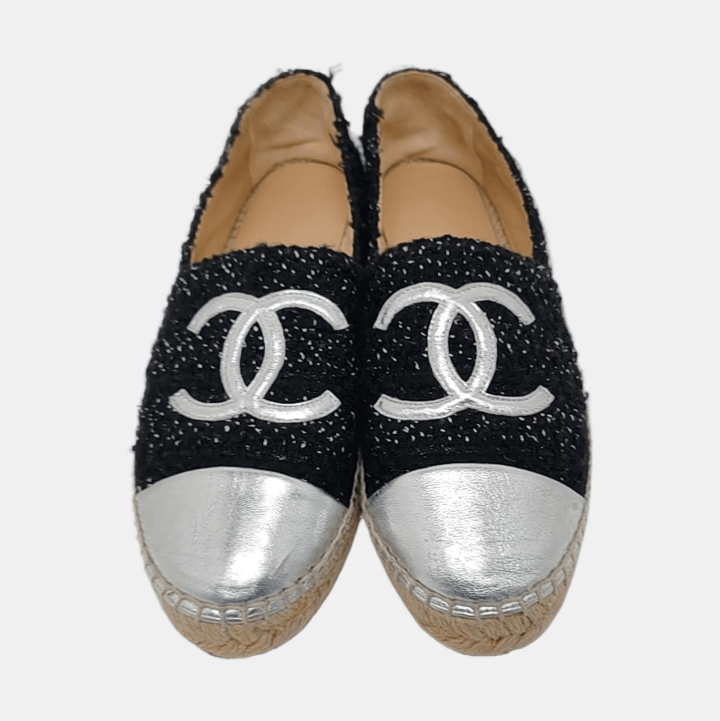 Chanel Chanel Tweed CC Logo Espadrilles Size 40 Size US 10 / IT 40 - 3 Thumbnail