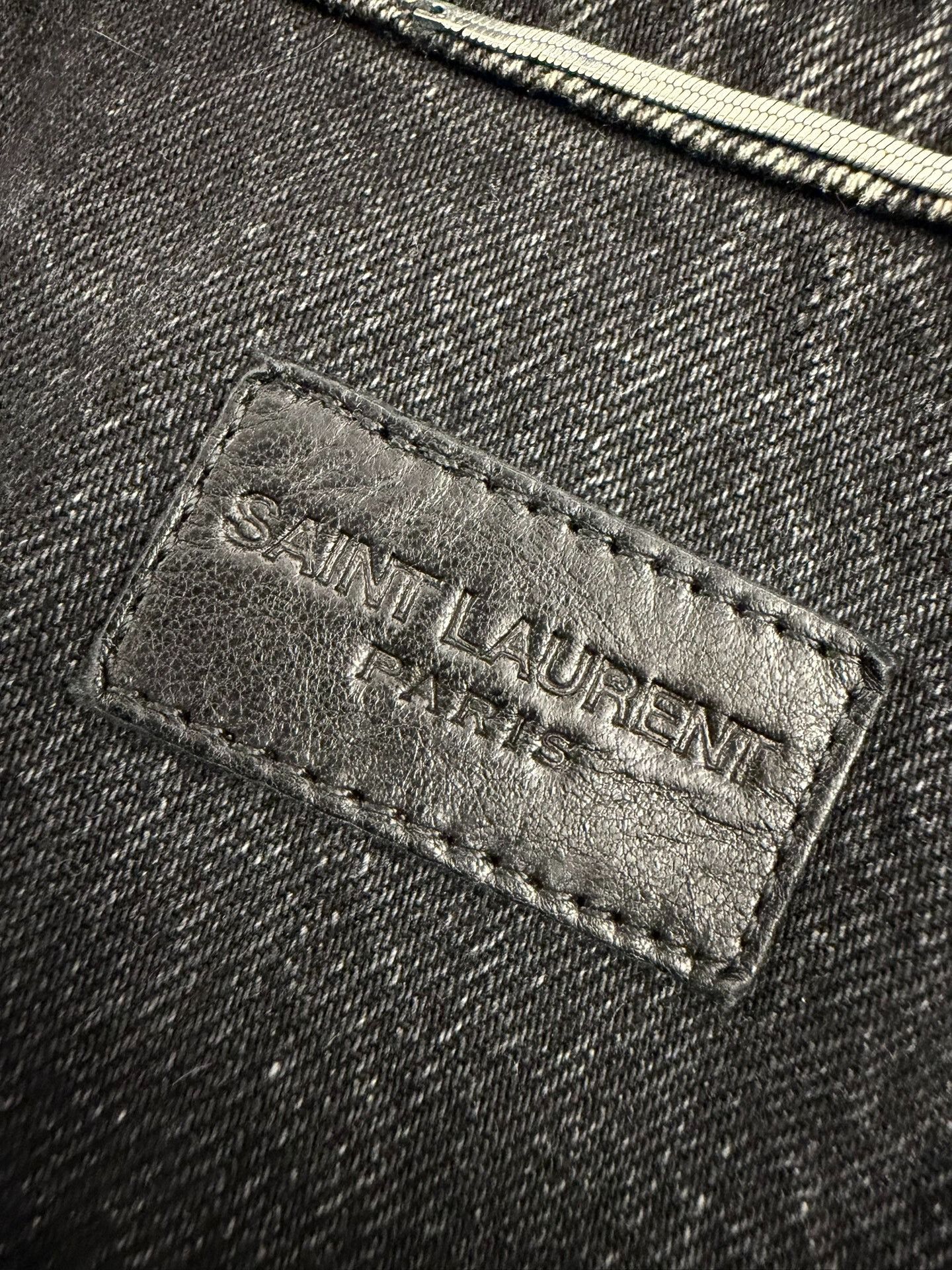 Saint Laurent Paris Saint Laurent Washed Denim Jacket Size S Size US S / EU 44-46 / 1 - 8 Thumbnail