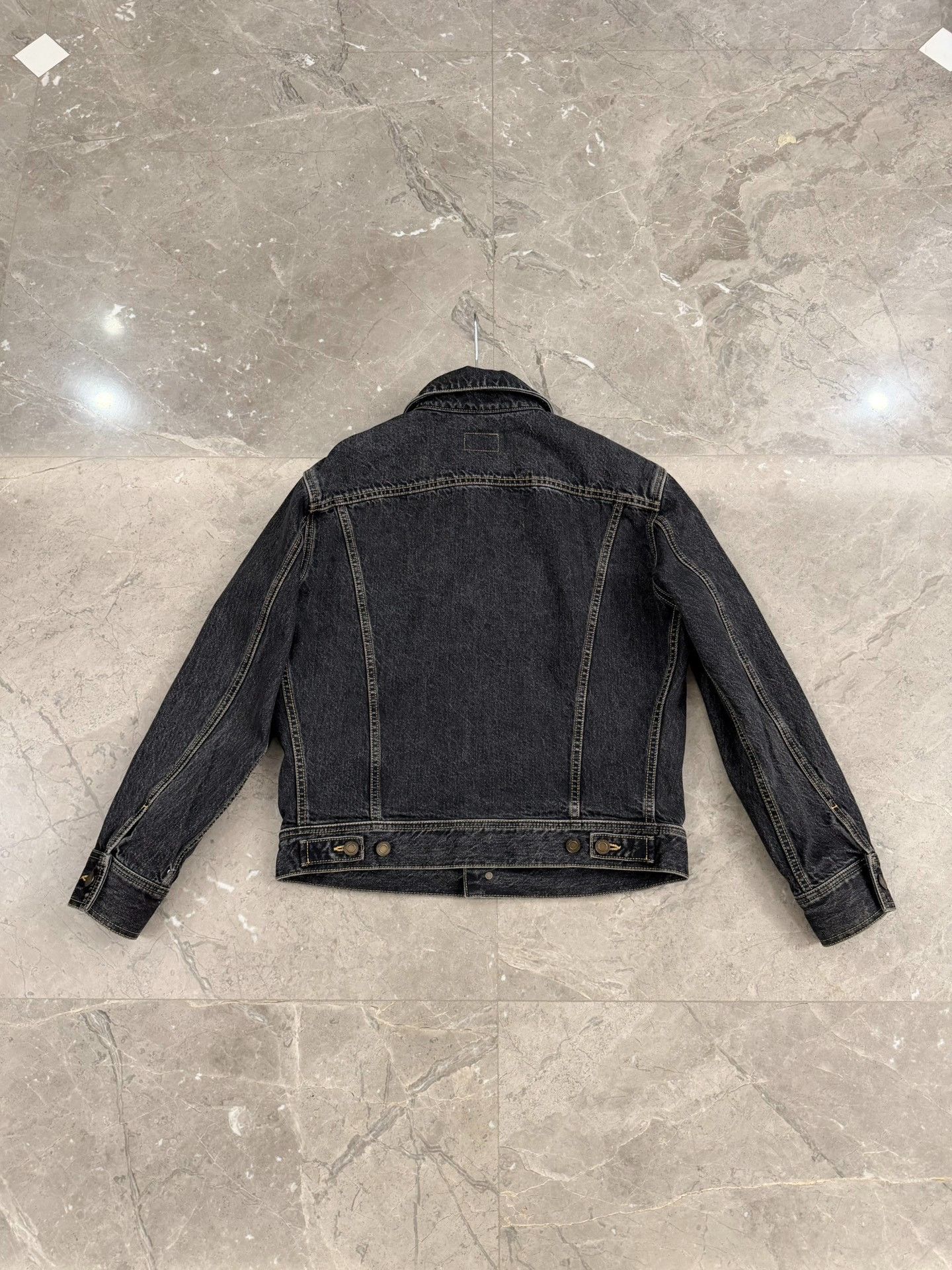 Saint Laurent Paris Saint Laurent Washed Denim Jacket Size S Size US S / EU 44-46 / 1 - 4 Thumbnail