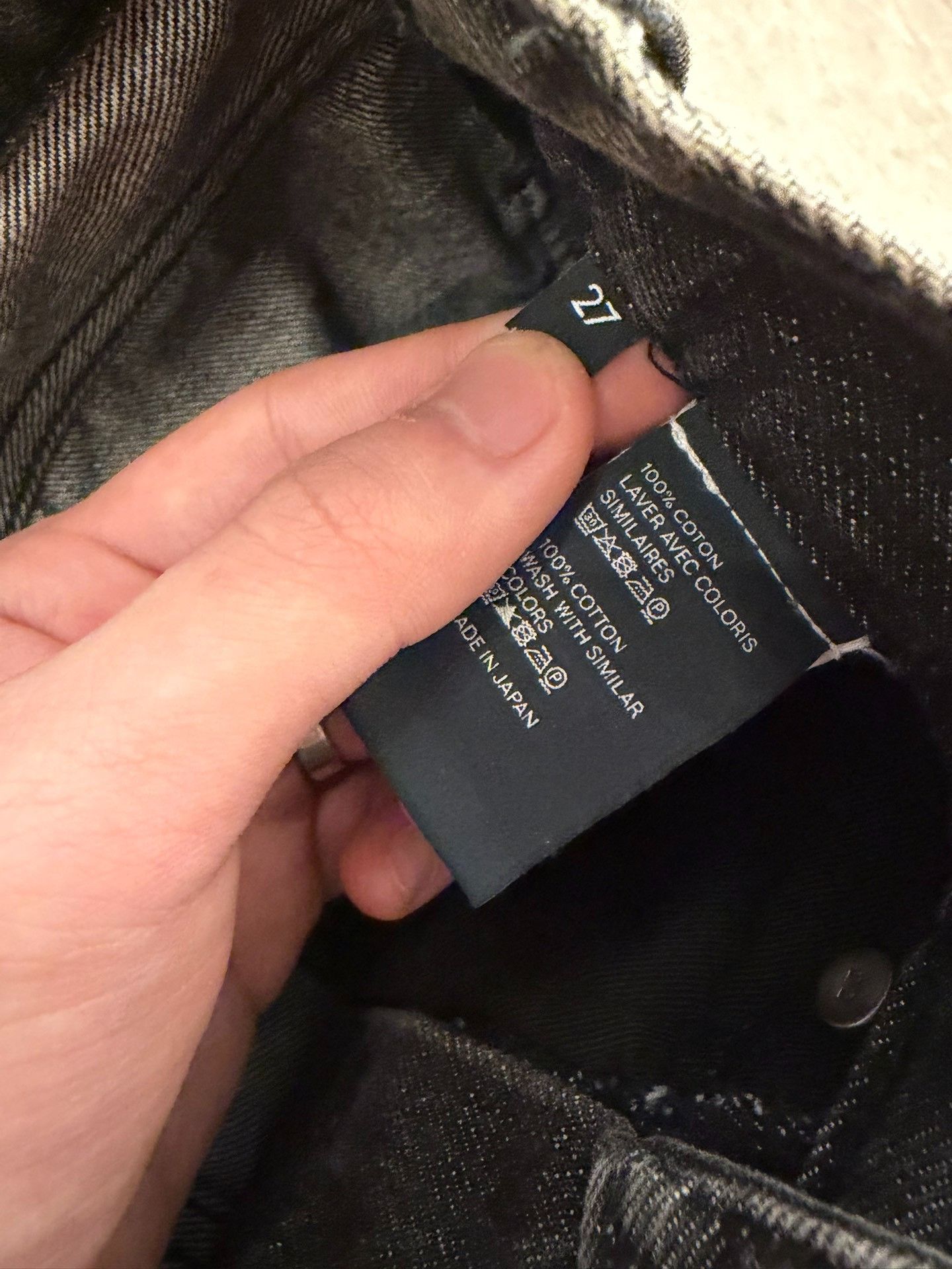 Celine Celine 22SS Washed Black Denim Jeans Size 27 Size US 27 - 7 Thumbnail
