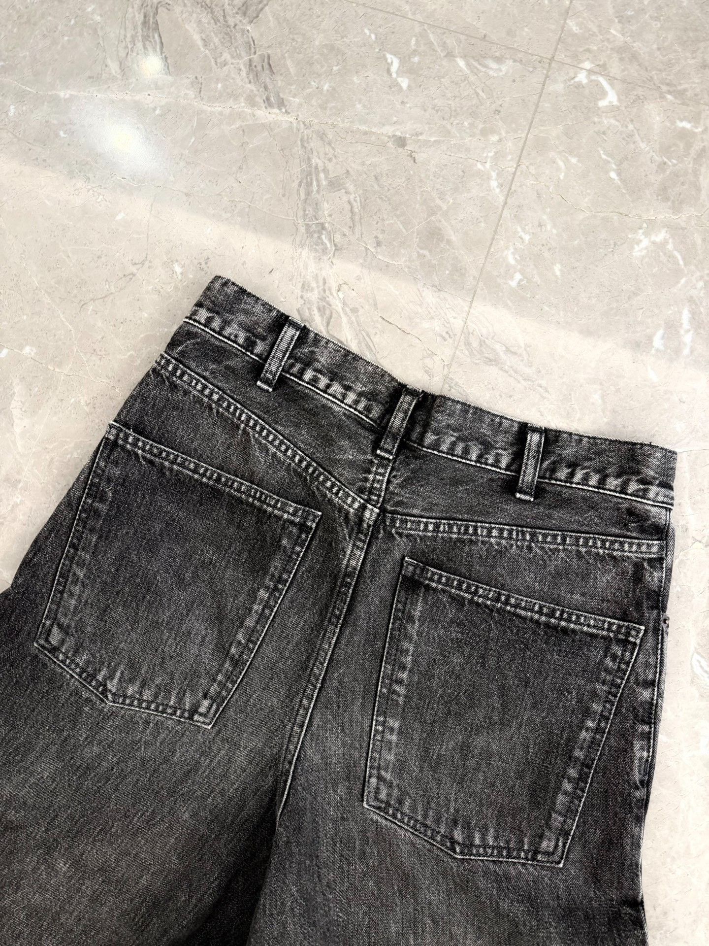 Celine Celine 22SS Washed Black Denim Jeans Size 27 Size US 27 - 6 Thumbnail