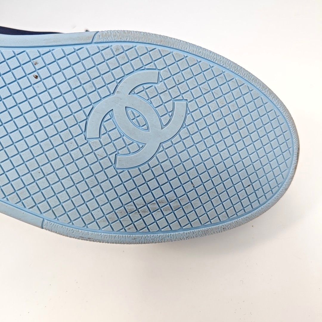 Chanel CHANEL Leather Logo Low-Top Sneakers Size 39.5 Size US 6.5 / EU 39-40 - 13 Thumbnail