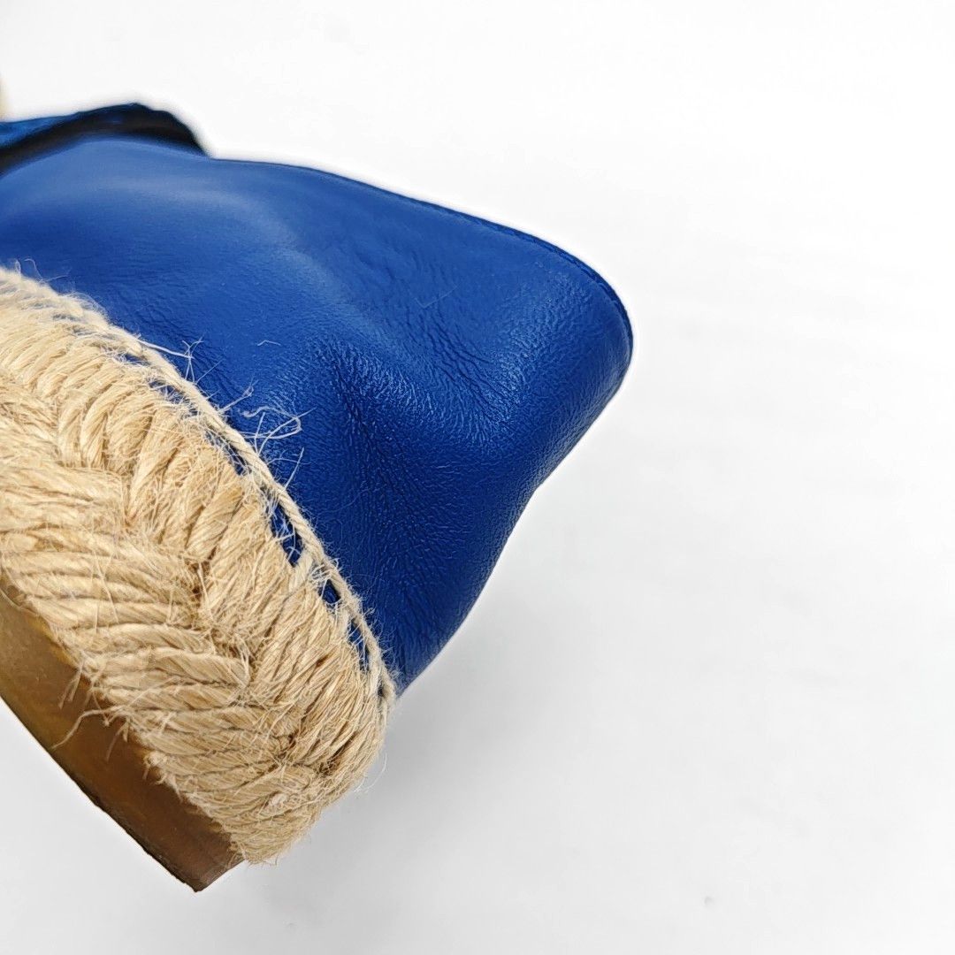 Chanel Chanel Blue Leather Espadrilles Size 40 Size US 9 / IT 39 - 10 Thumbnail