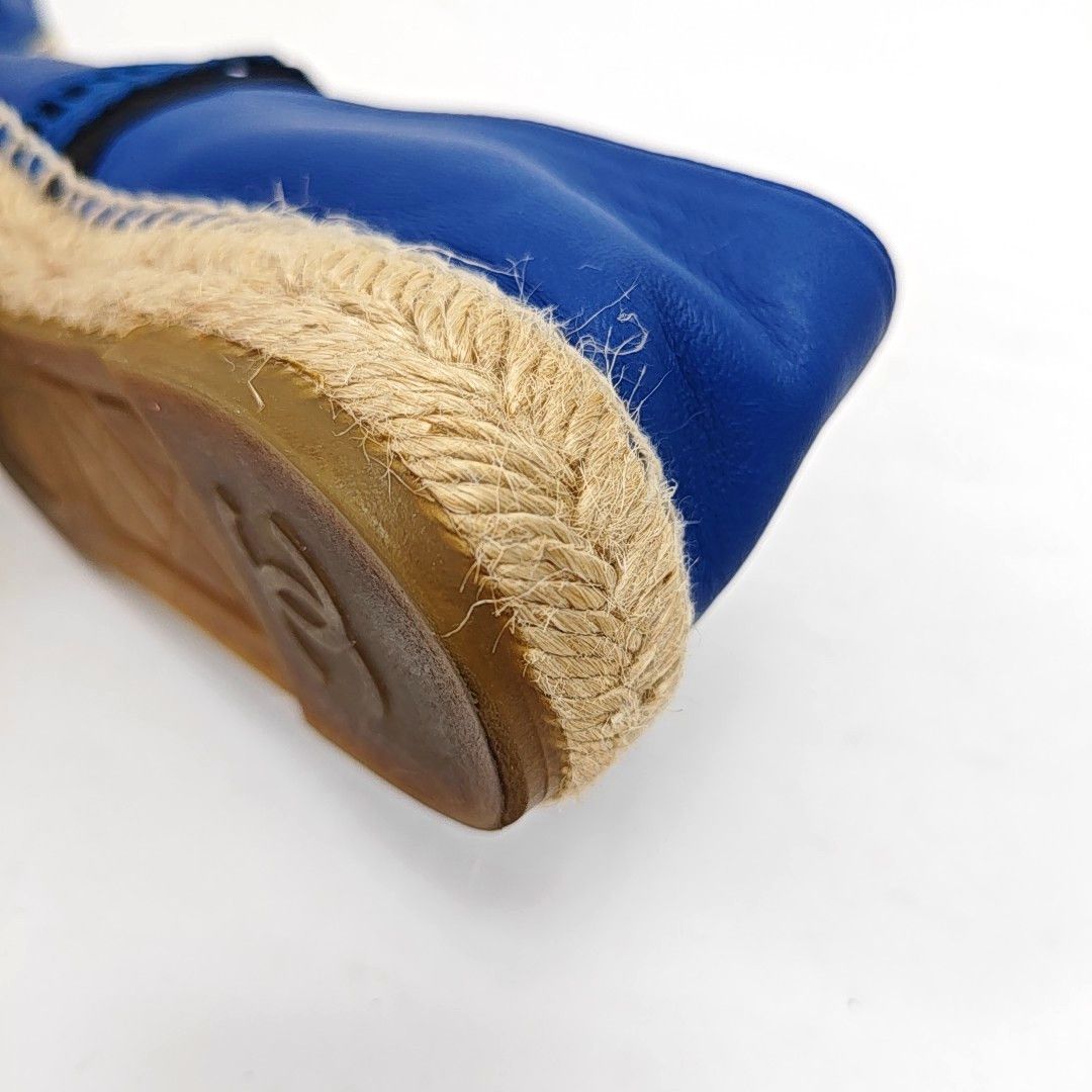 Chanel Chanel Blue Leather Espadrilles Size 40 Size US 9 / IT 39 - 11 Thumbnail