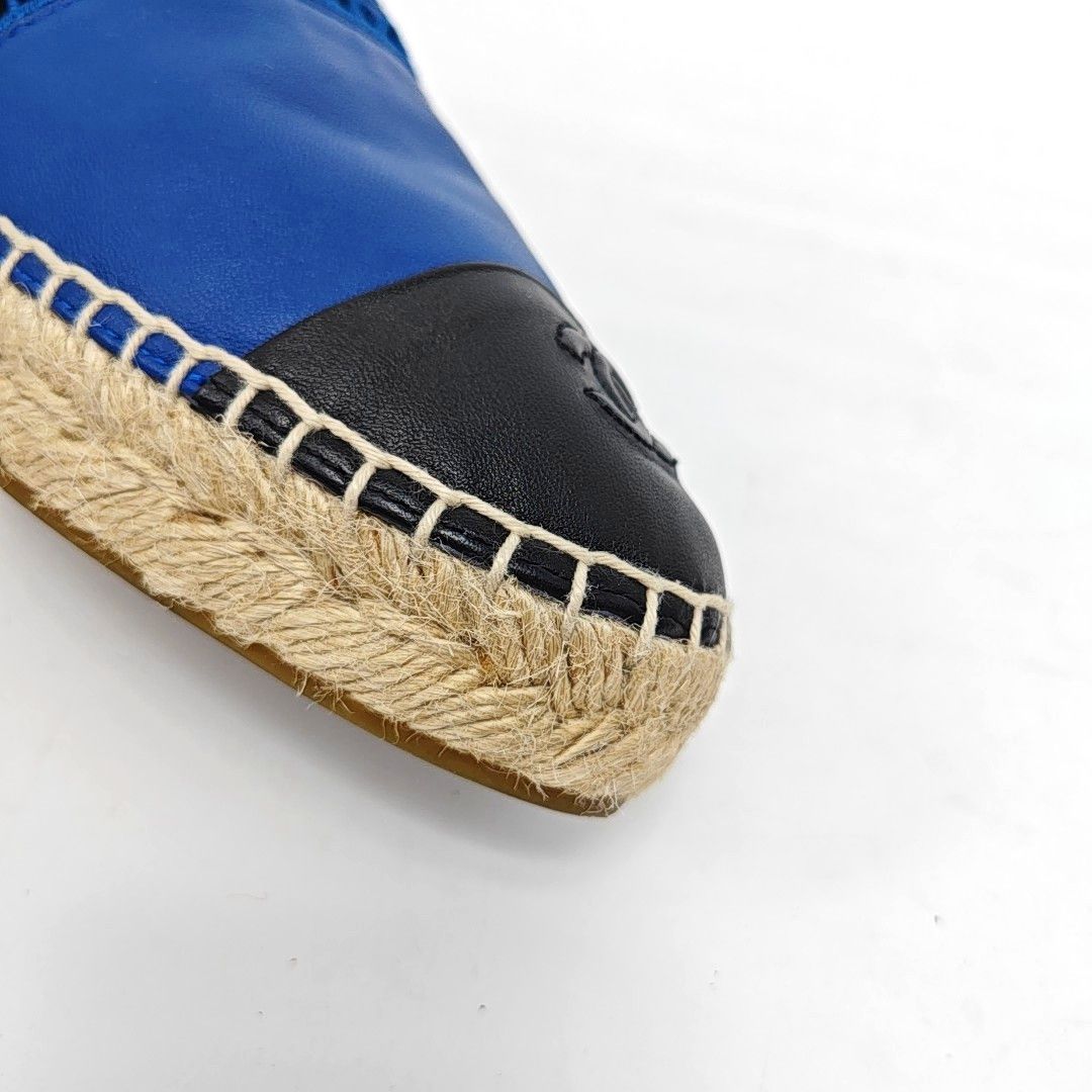 Chanel Chanel Blue Leather Espadrilles Size 40 Size US 9 / IT 39 - 8 Thumbnail