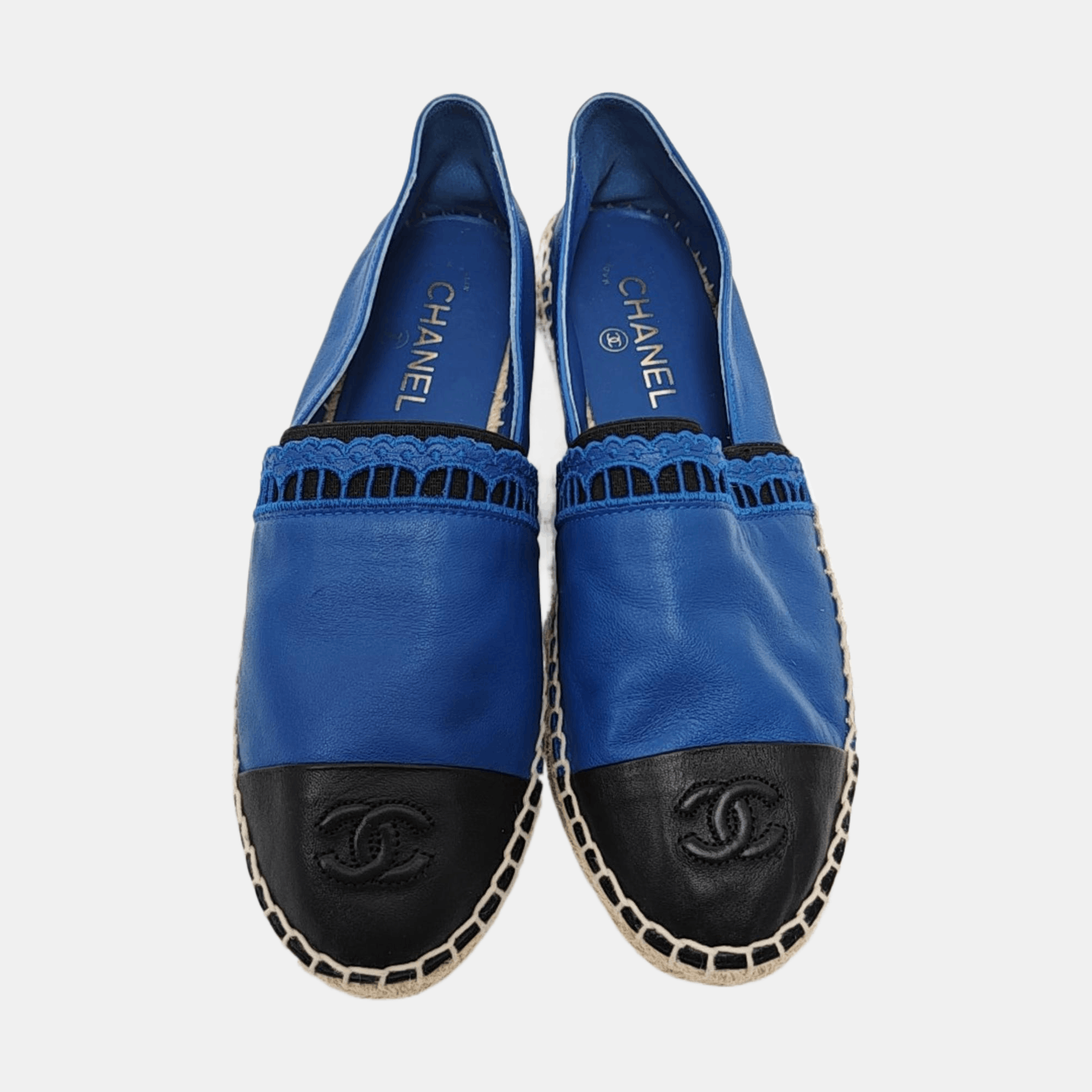 Chanel Chanel Blue Leather Espadrilles Size 40 Size US 9 / IT 39 - 3 Thumbnail