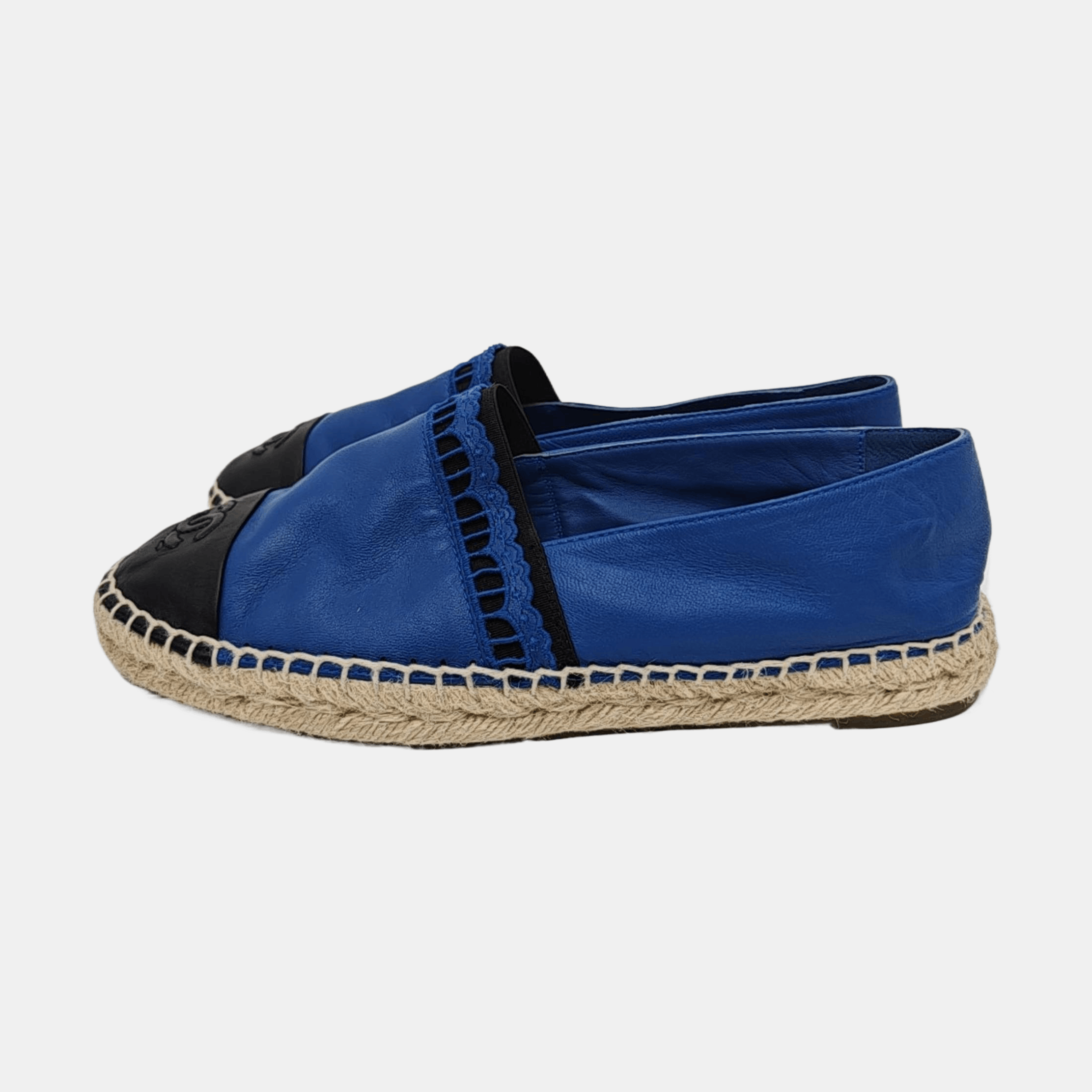 Chanel Chanel Blue Leather Espadrilles Size 40 Size US 9 / IT 39 - 6 Thumbnail