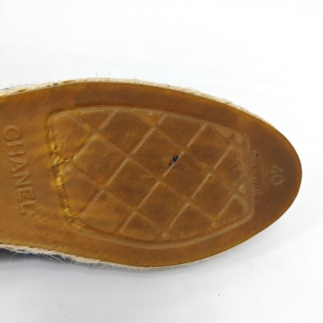 Chanel Chanel Blue Leather Espadrilles Size 40 Size US 9 / IT 39 - 12 Thumbnail