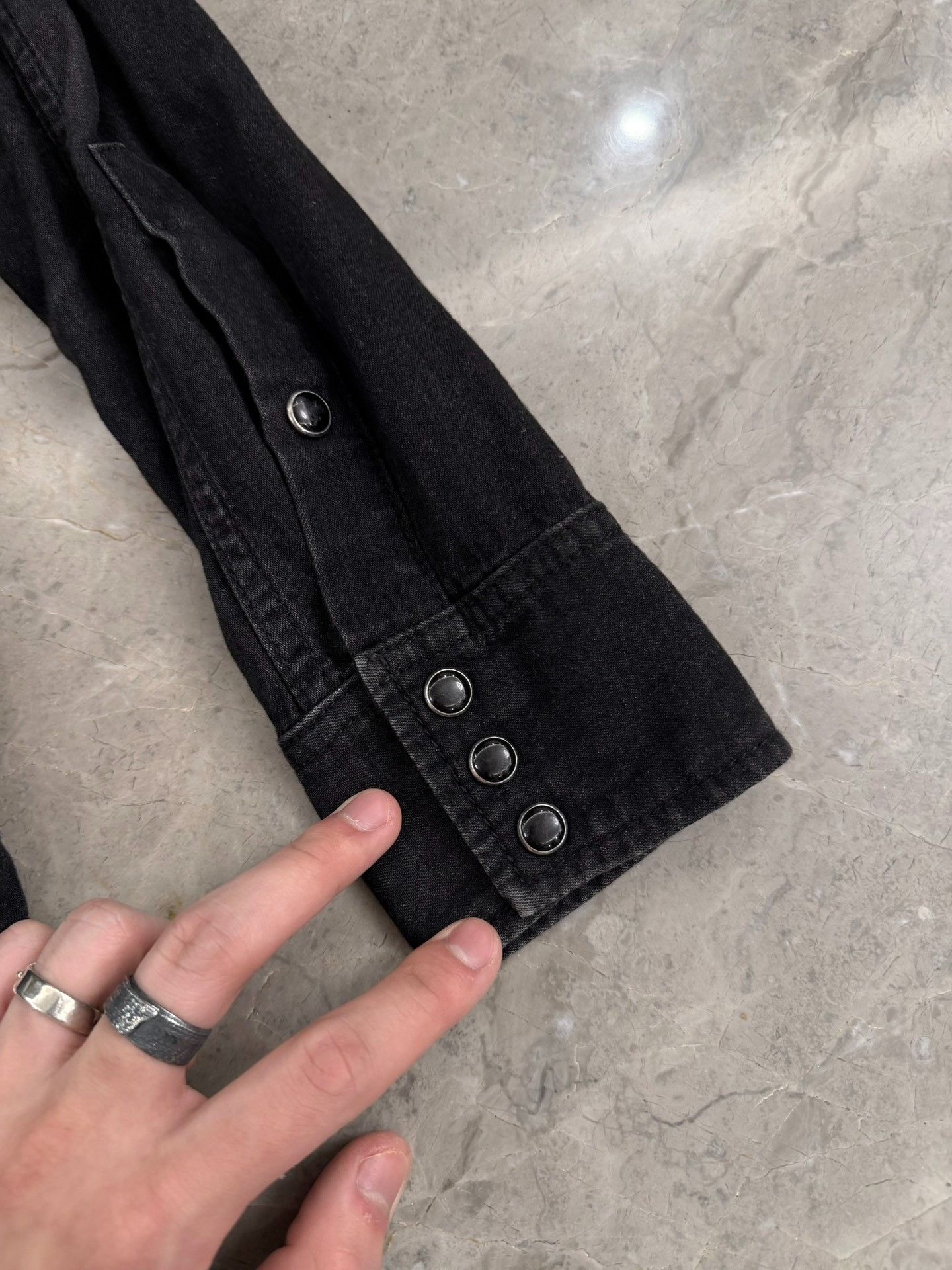 Saint Laurent Paris Saint Laurent Western Snap Button Shirt Size M Size US M / EU 48-50 / 2 - 8 Thumbnail