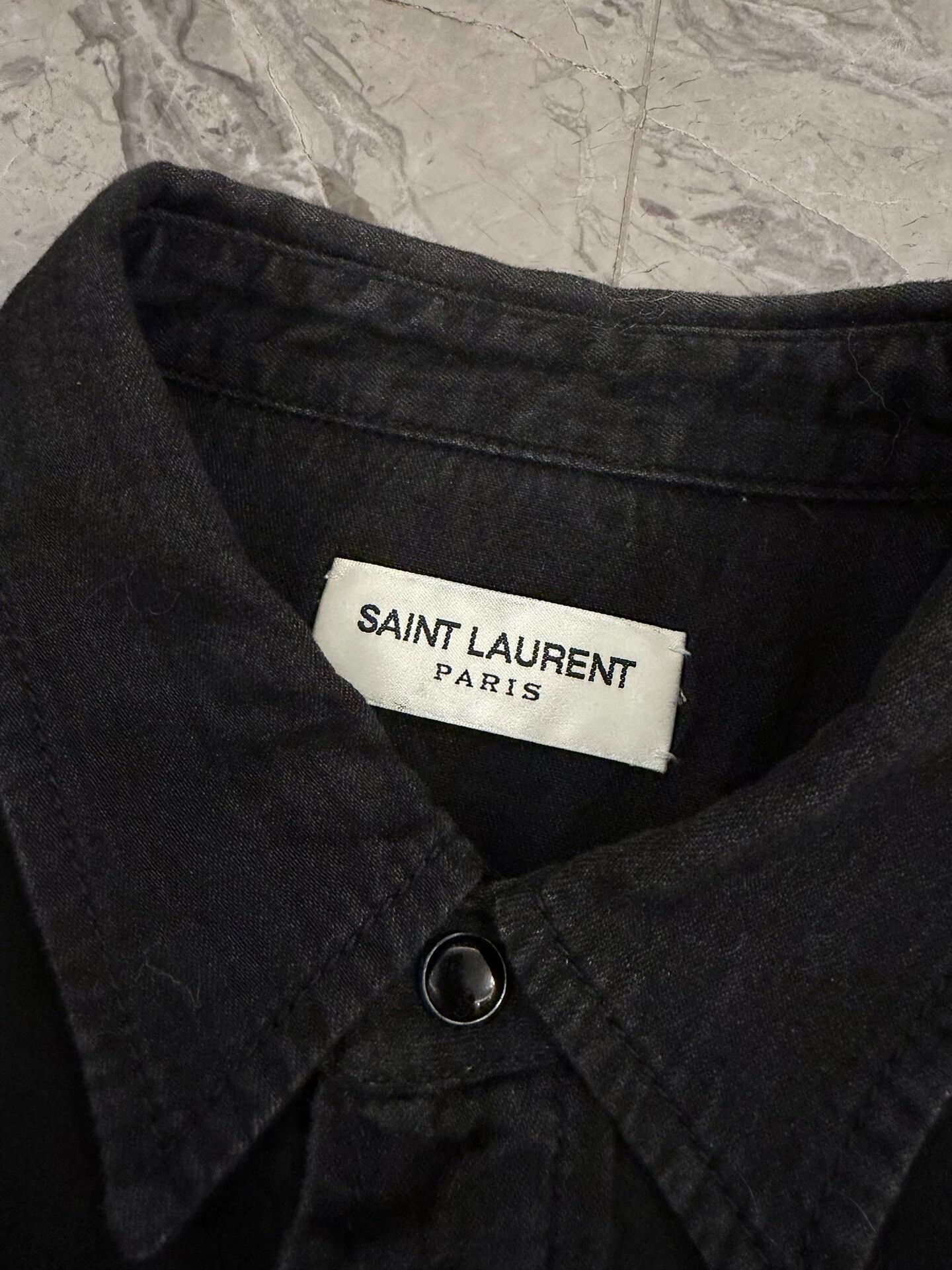Saint Laurent Paris Saint Laurent Western Snap Button Shirt Size M Size US M / EU 48-50 / 2 - 6 Thumbnail