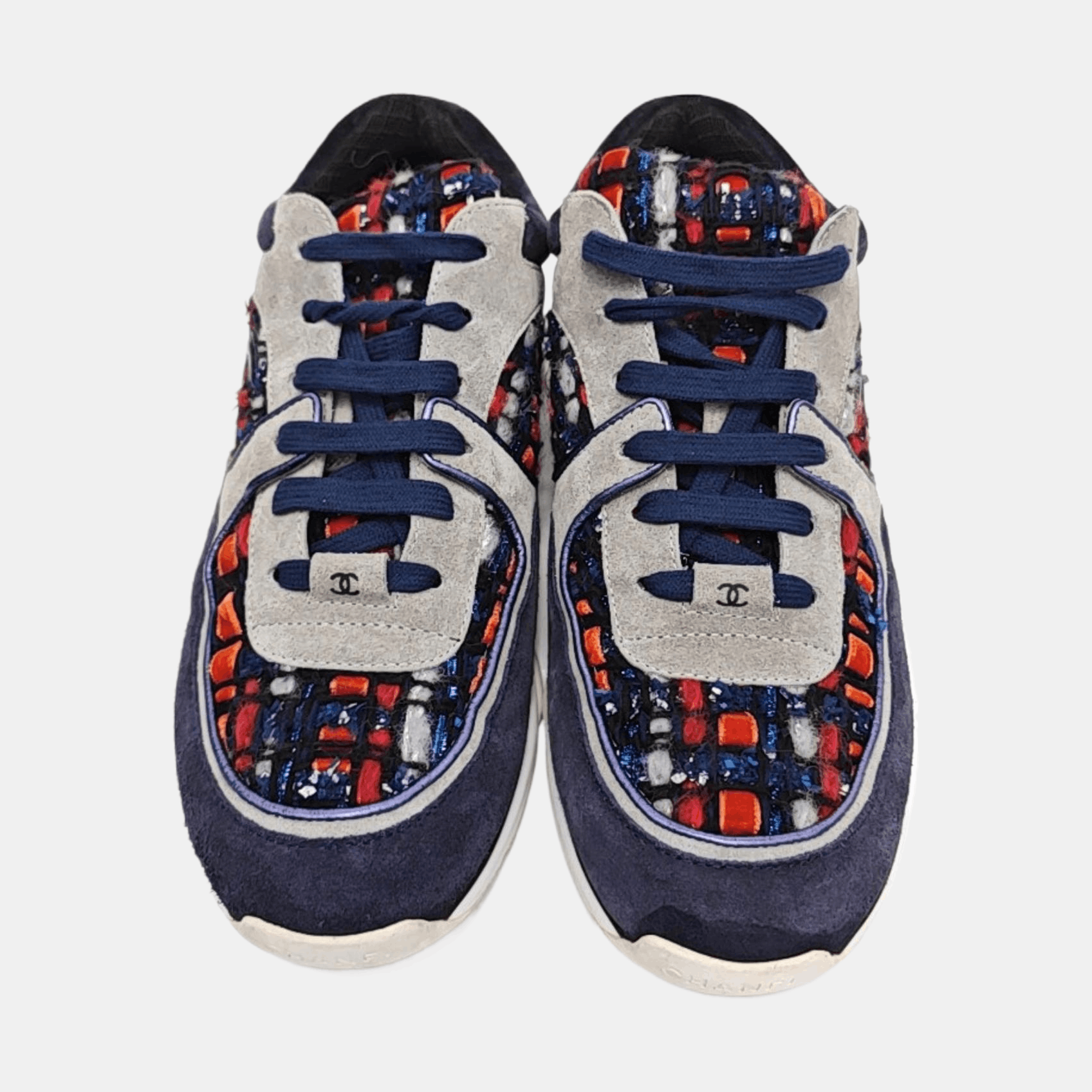 Chanel Chanel Multicolor Low-Top Sneakers US 8 Size US 8 / EU 41 - 3 Thumbnail