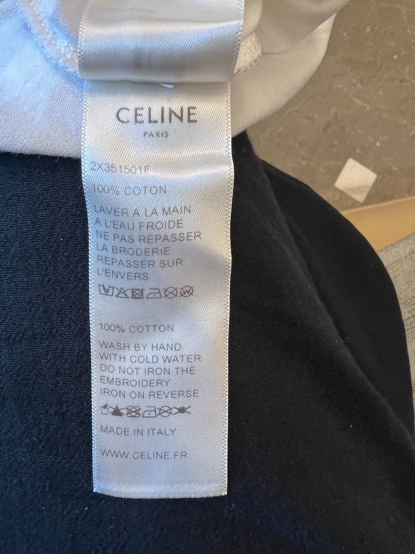 Celine Celine Gold Logo Short Sleeve T-Shirt Size M Size M / US 6-8 / IT 42-44 - 7 Thumbnail