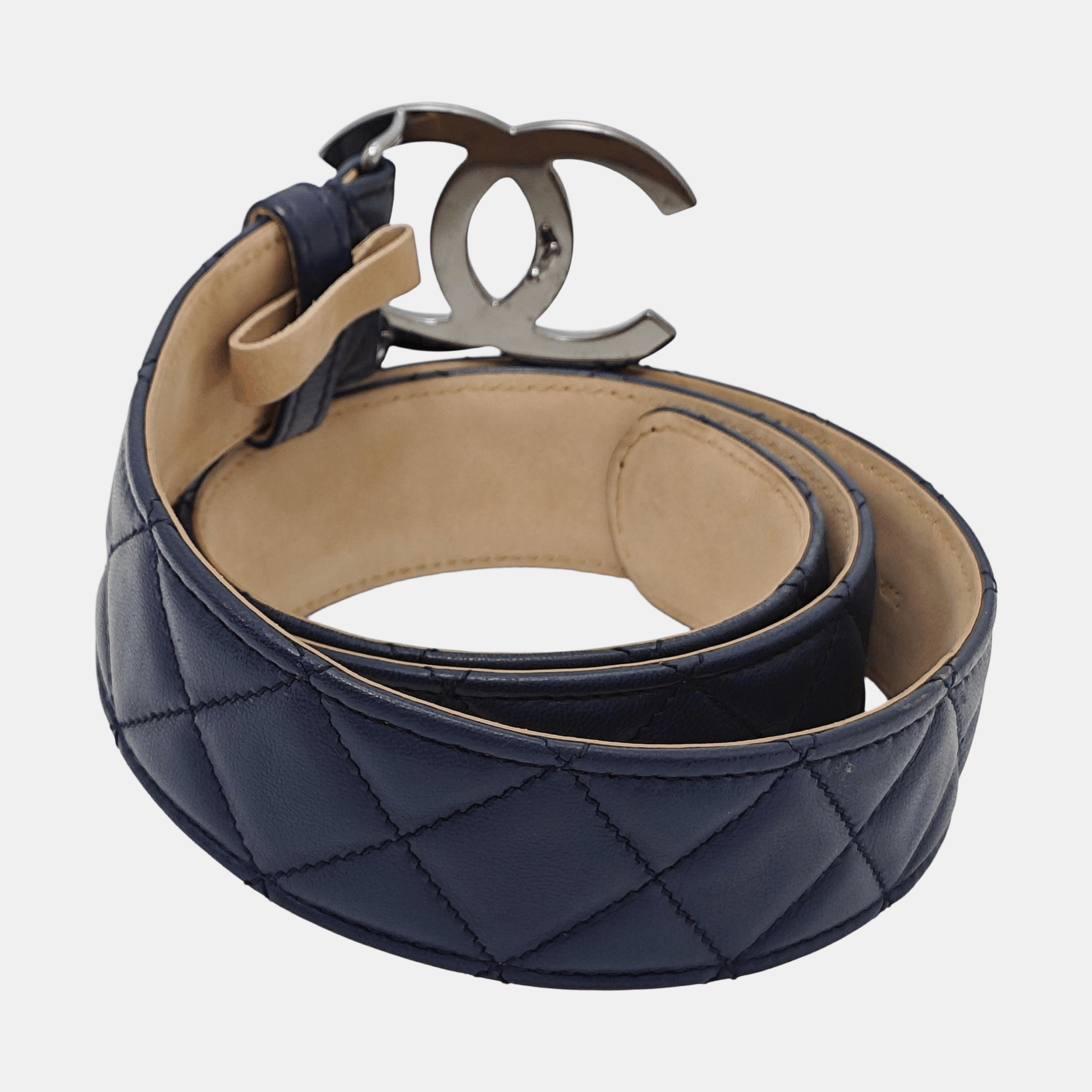 Chanel Chanel Quilted Leather CC Logo Belt Size ONE SIZE - 2 Thumbnail