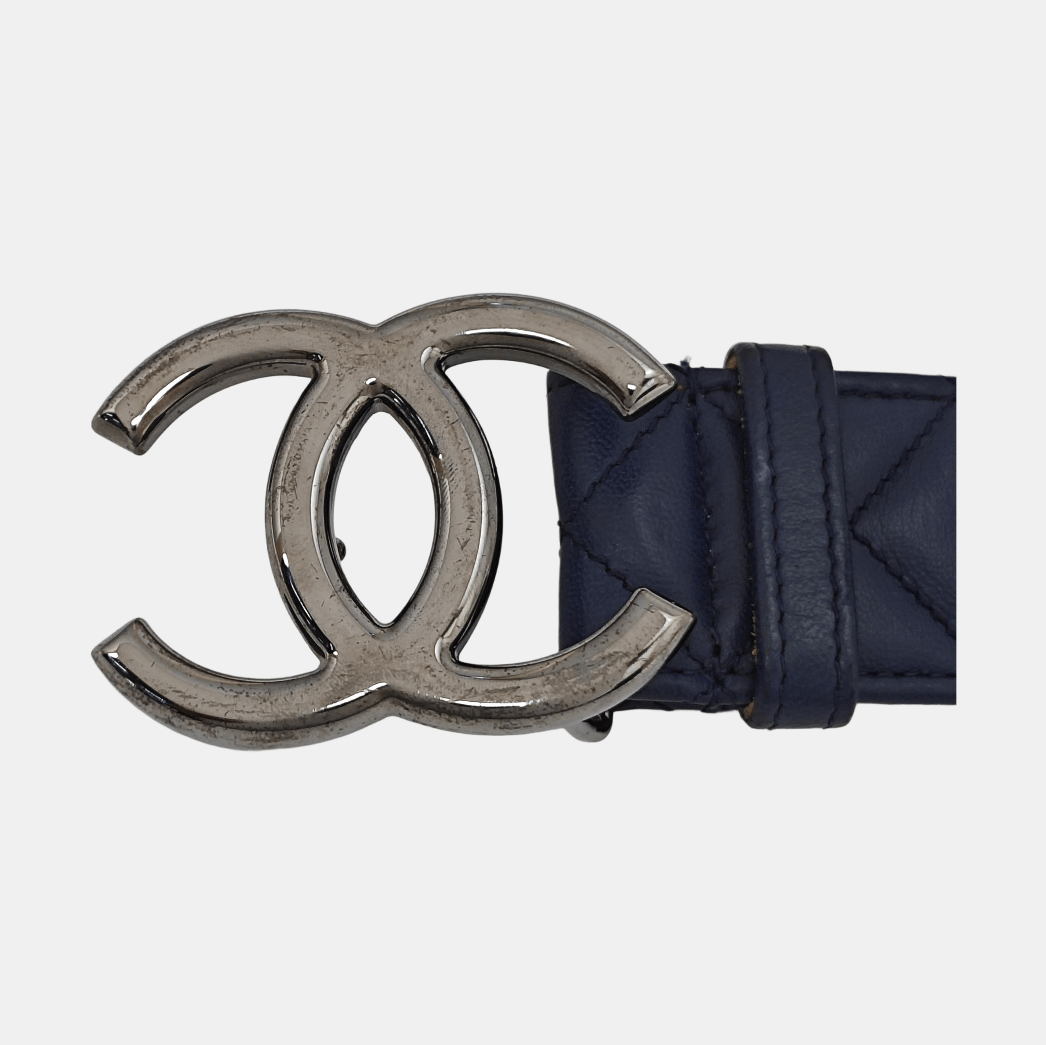 Chanel Chanel Quilted Leather CC Logo Belt Size ONE SIZE - 3 Thumbnail