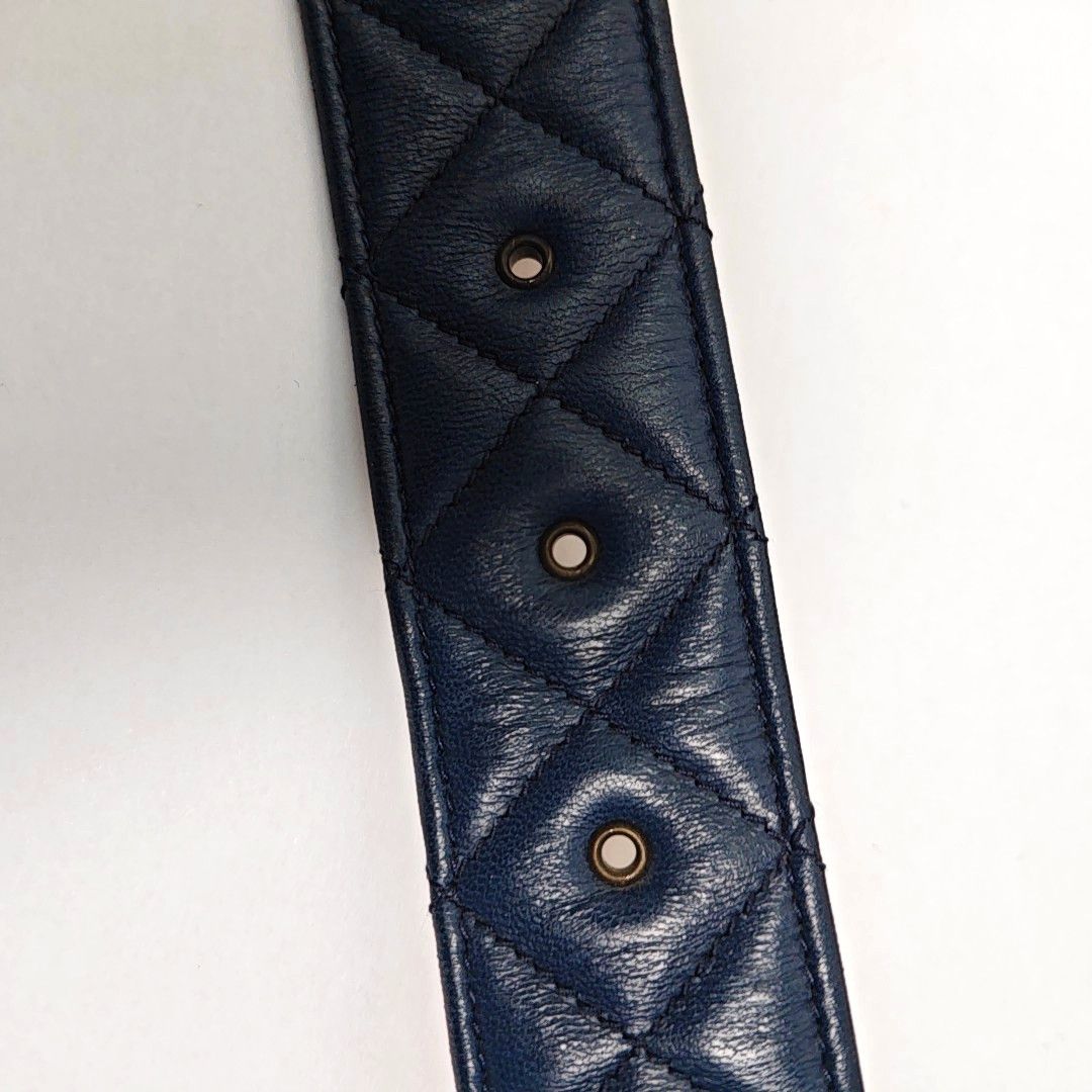 Chanel Chanel Quilted Leather CC Logo Belt Size ONE SIZE - 7 Thumbnail