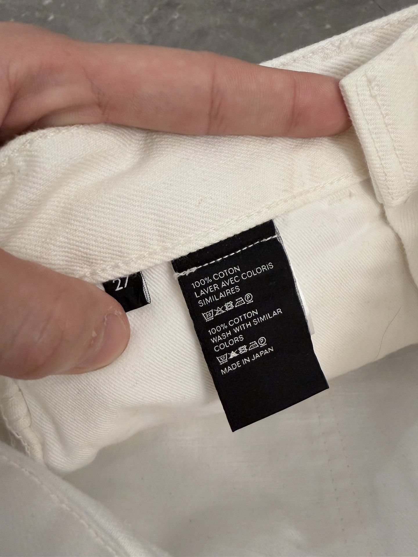 Celine Celine M_SL_003 White Denim Jeans Size 27 Size US 27 - 8 Thumbnail