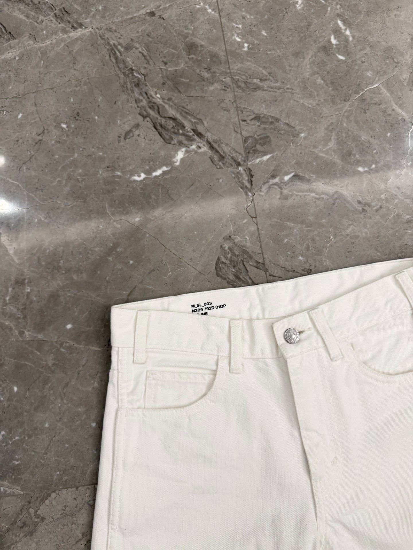 Celine Celine M_SL_003 White Denim Jeans Size 27 Size US 27 - 4 Thumbnail