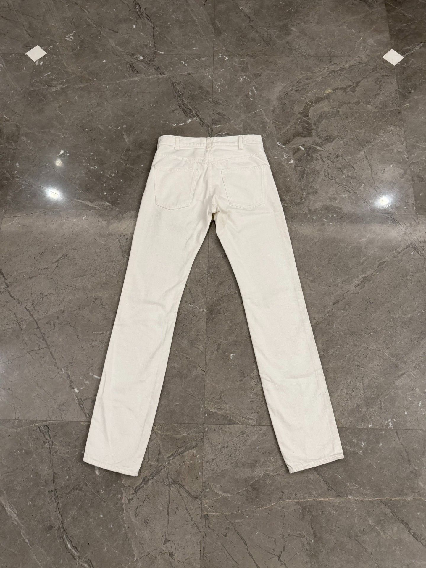 Celine Celine M_SL_003 White Denim Jeans Size 27 Size US 27 - 3 Thumbnail