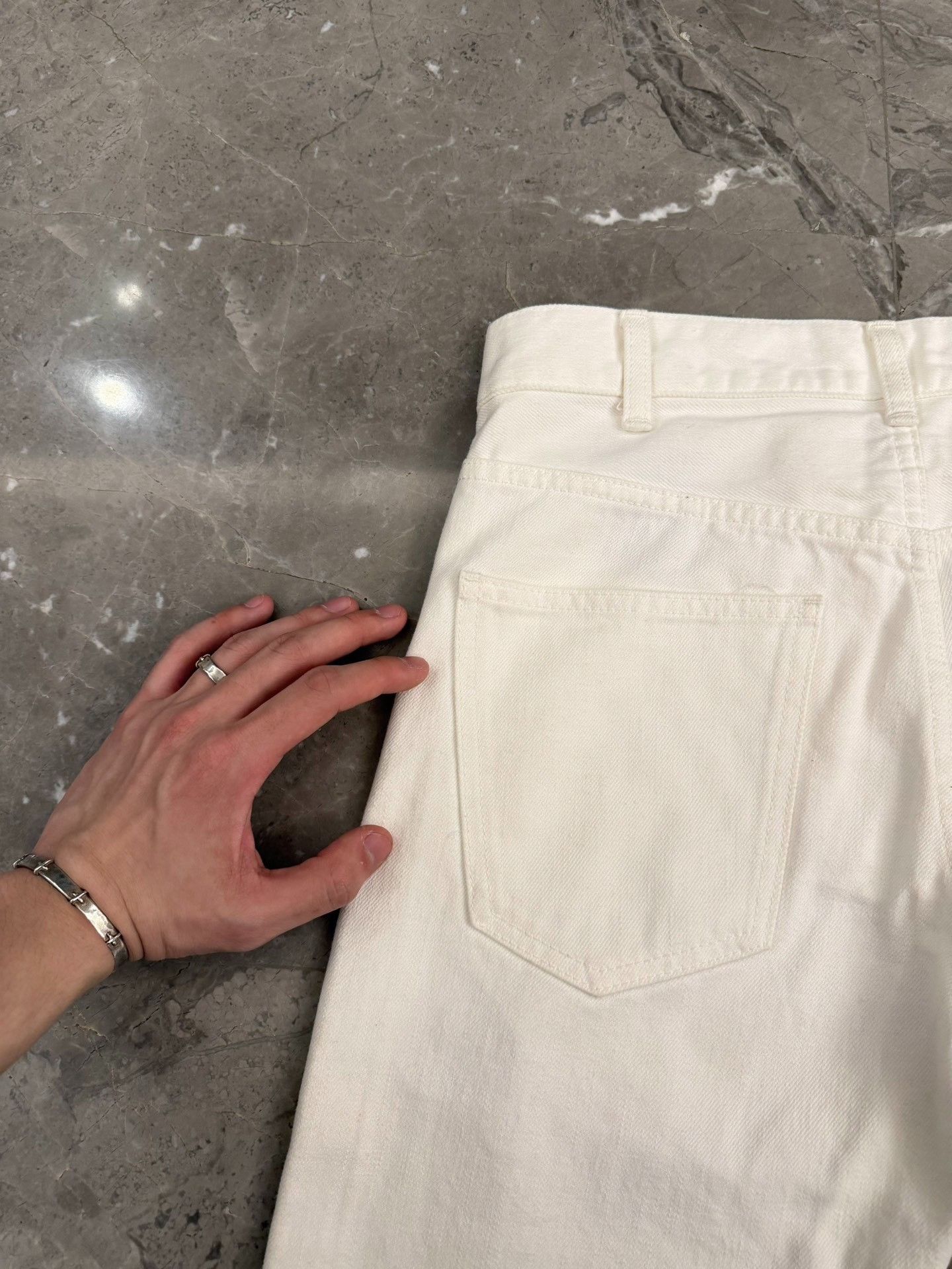 Celine Celine M_SL_003 White Denim Jeans Size 27 Size US 27 - 7 Thumbnail