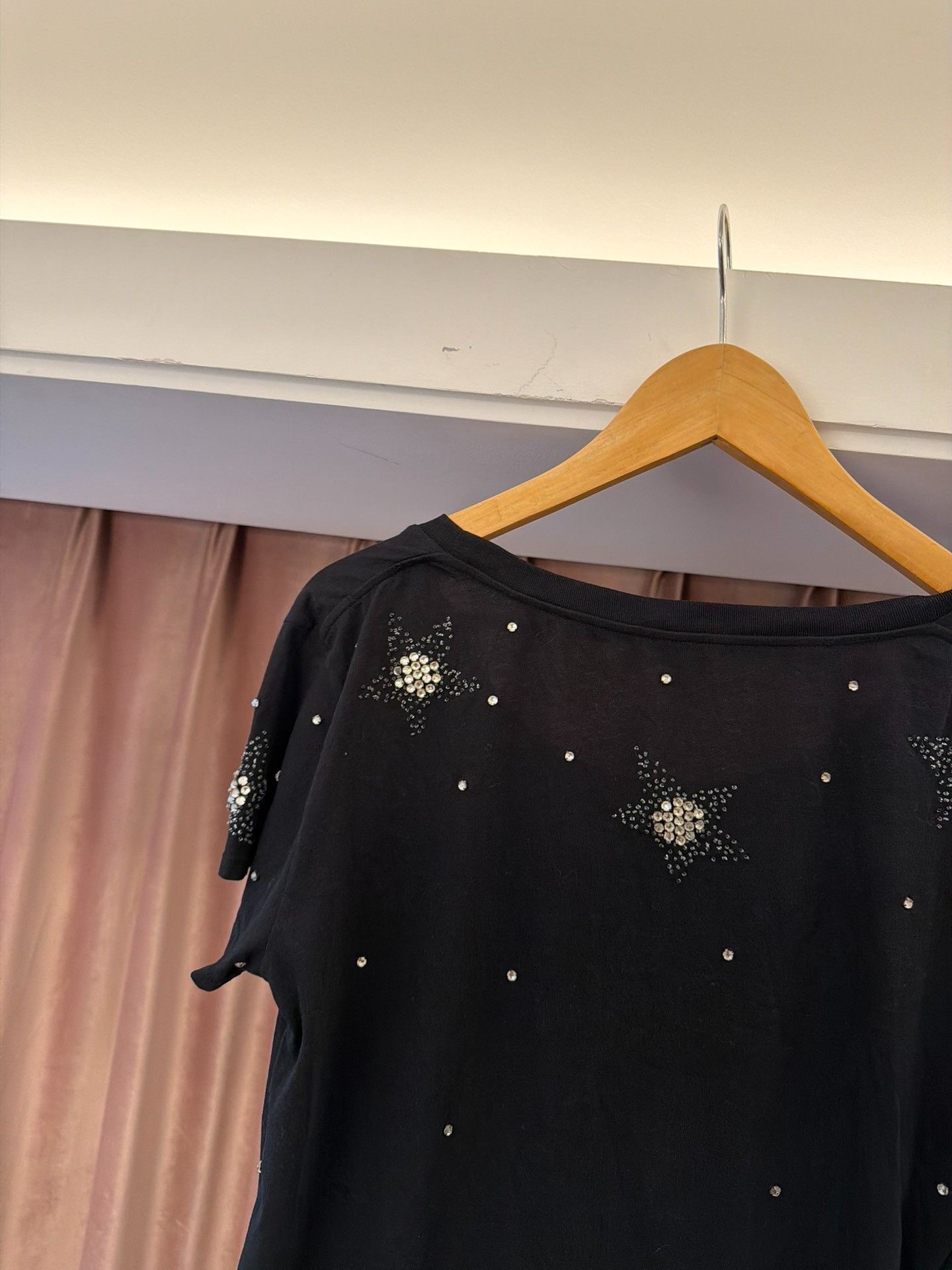 Saint Laurent Paris Saint Laurent Star Crystal T-Shirt Size S Size US S / EU 44-46 / 1 - 7 Thumbnail