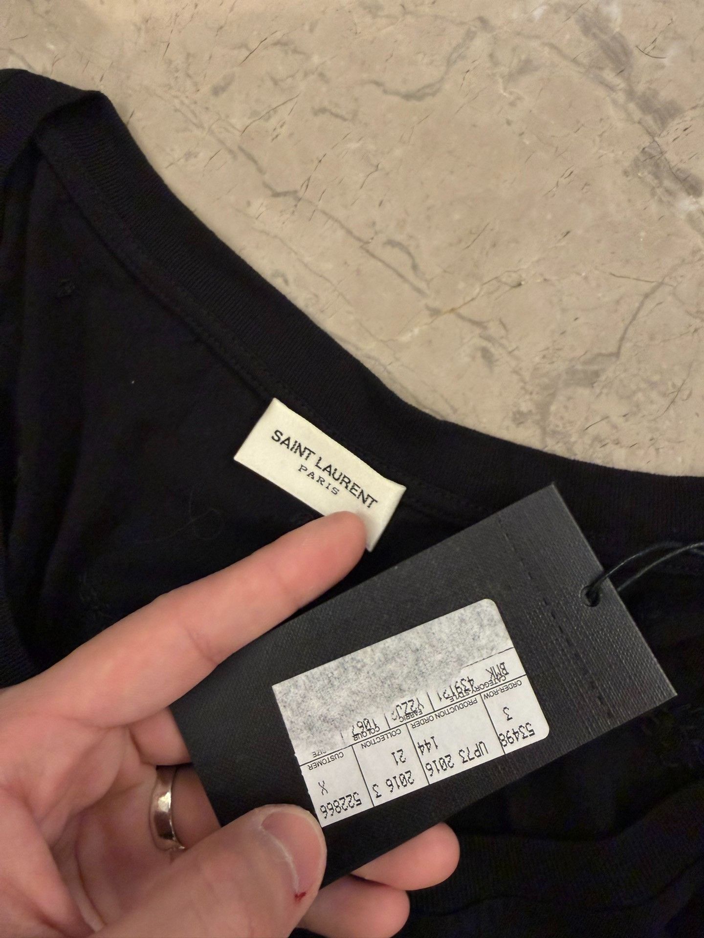 Saint Laurent Paris Saint Laurent Star Crystal T-Shirt Size S Size US S / EU 44-46 / 1 - 10 Thumbnail
