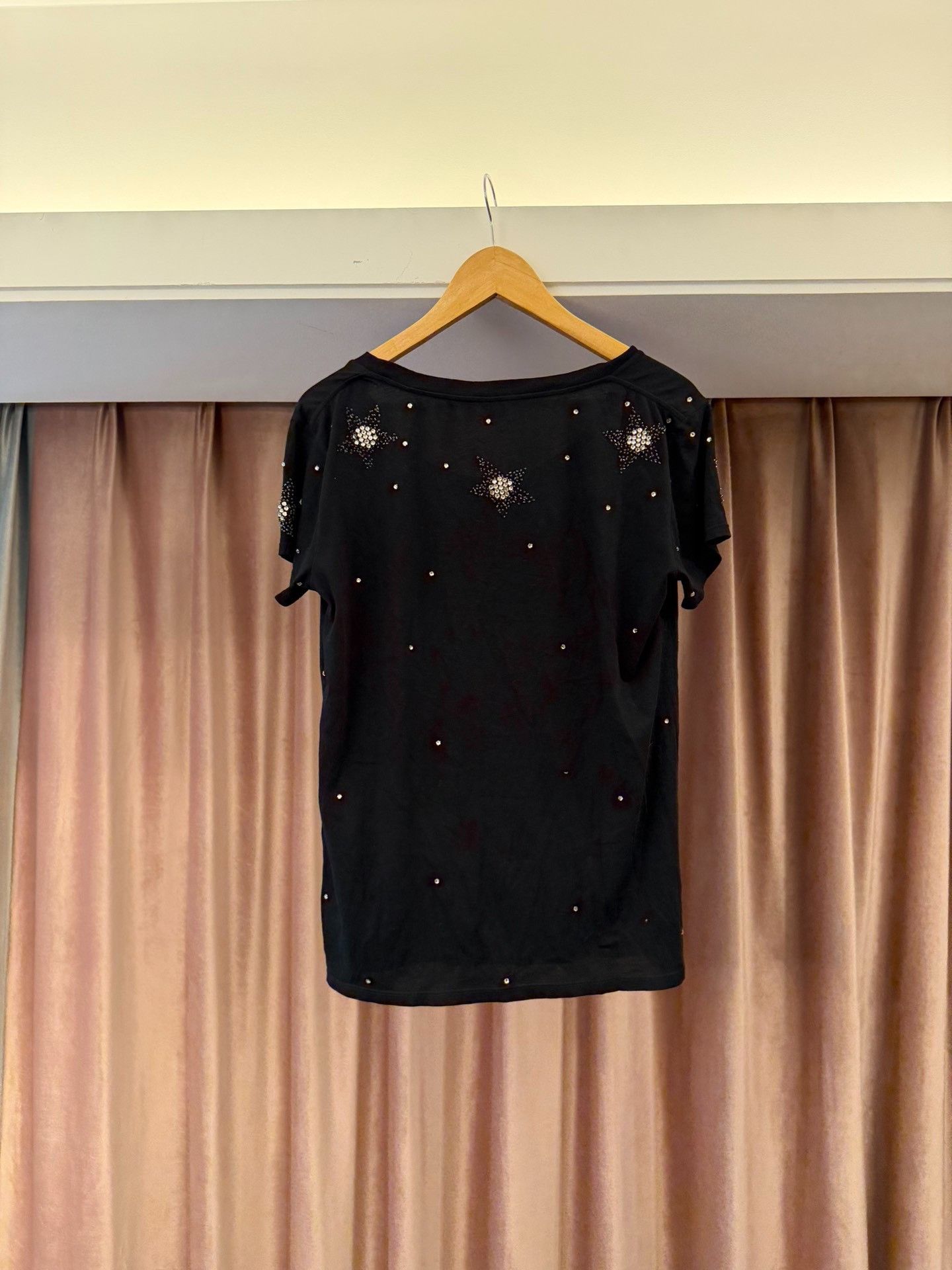 Saint Laurent Paris Saint Laurent Star Crystal T-Shirt Size S Size US S / EU 44-46 / 1 - 3 Thumbnail
