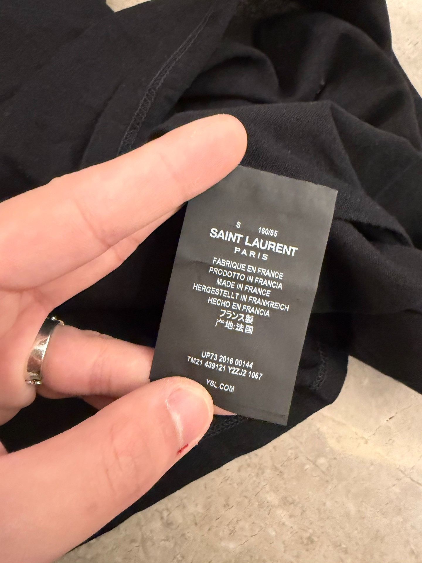 Saint Laurent Paris Saint Laurent Star Crystal T-Shirt Size S Size US S / EU 44-46 / 1 - 9 Thumbnail